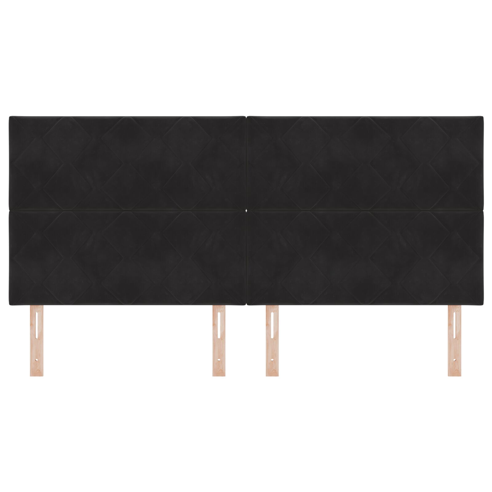 vidaXL Tăblie cap Pe perete Geometric Manual Negru 200 cm Catifea vidaXL Tăblie cap Pe perete Geometric Manual Negru 200 cm Catifea