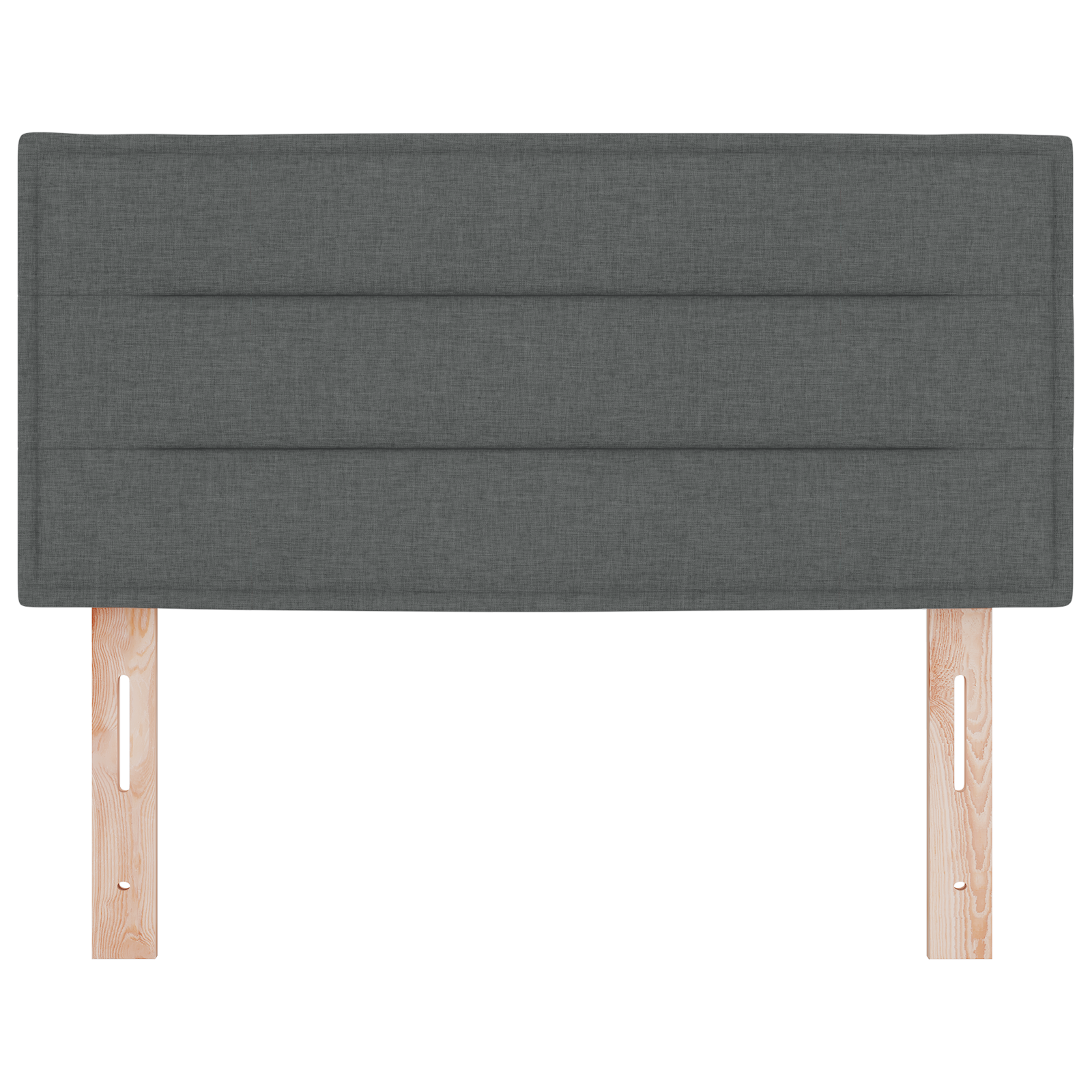 vidaXL Cap de pat LED Design Linii Gri Închis 80 cm Țesătură