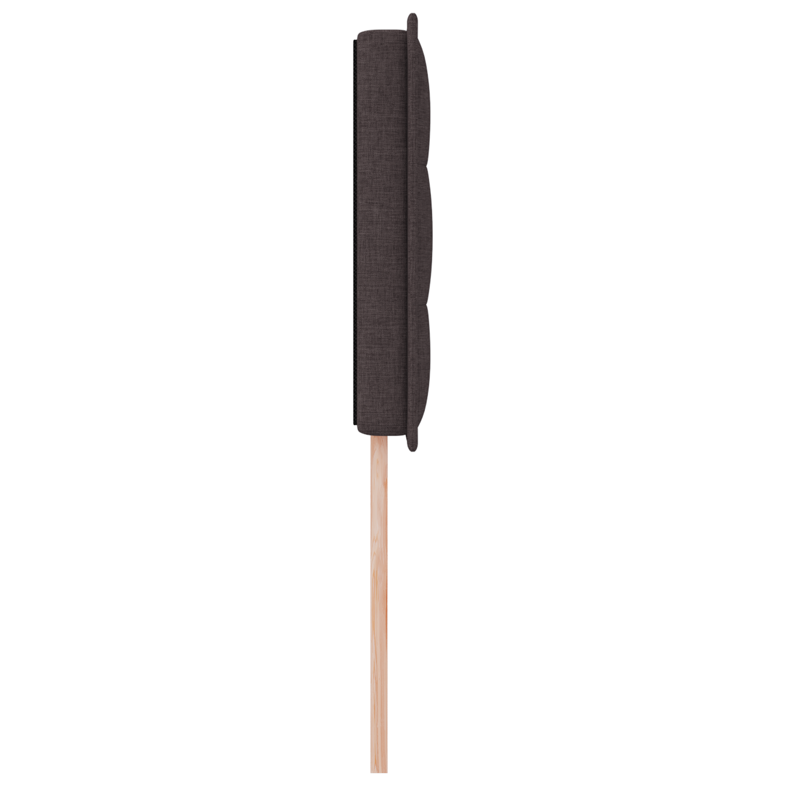 vidaXL Tăblie LED cu lumini cu bandă LED Maro închis 80 cm țesătură