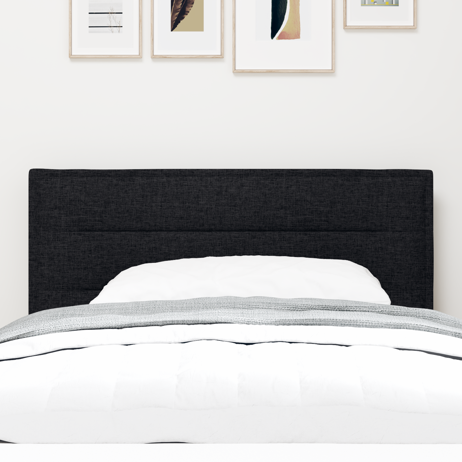 vidaXL Căpătâi LED Design Linii Negru 90 cm Țesătură vidaXL Căpătâi LED Design Linii Negru 90 cm Țesătură