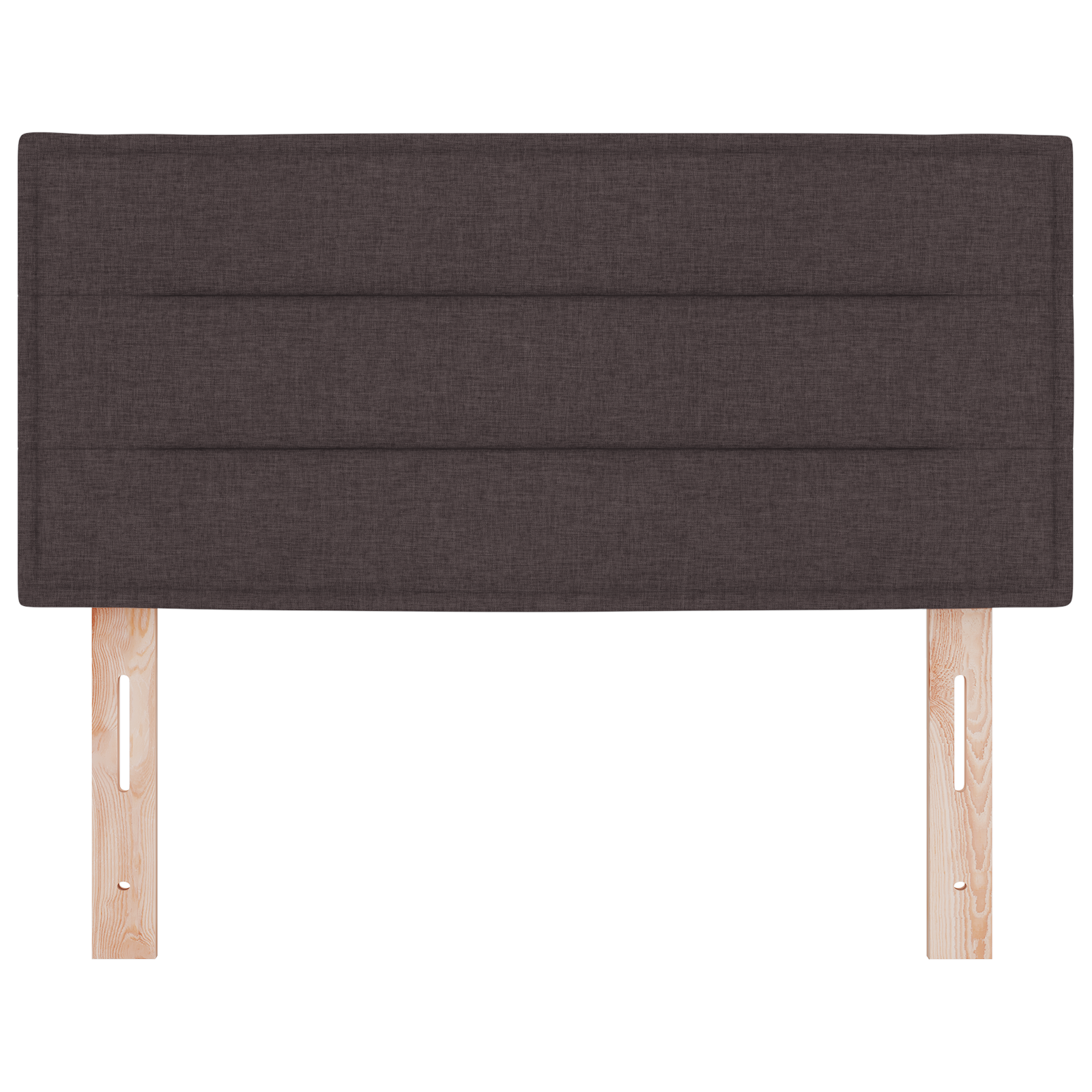 vidaXL Capitonat LED Design Linii Maro Închis 90 cm Țesătură