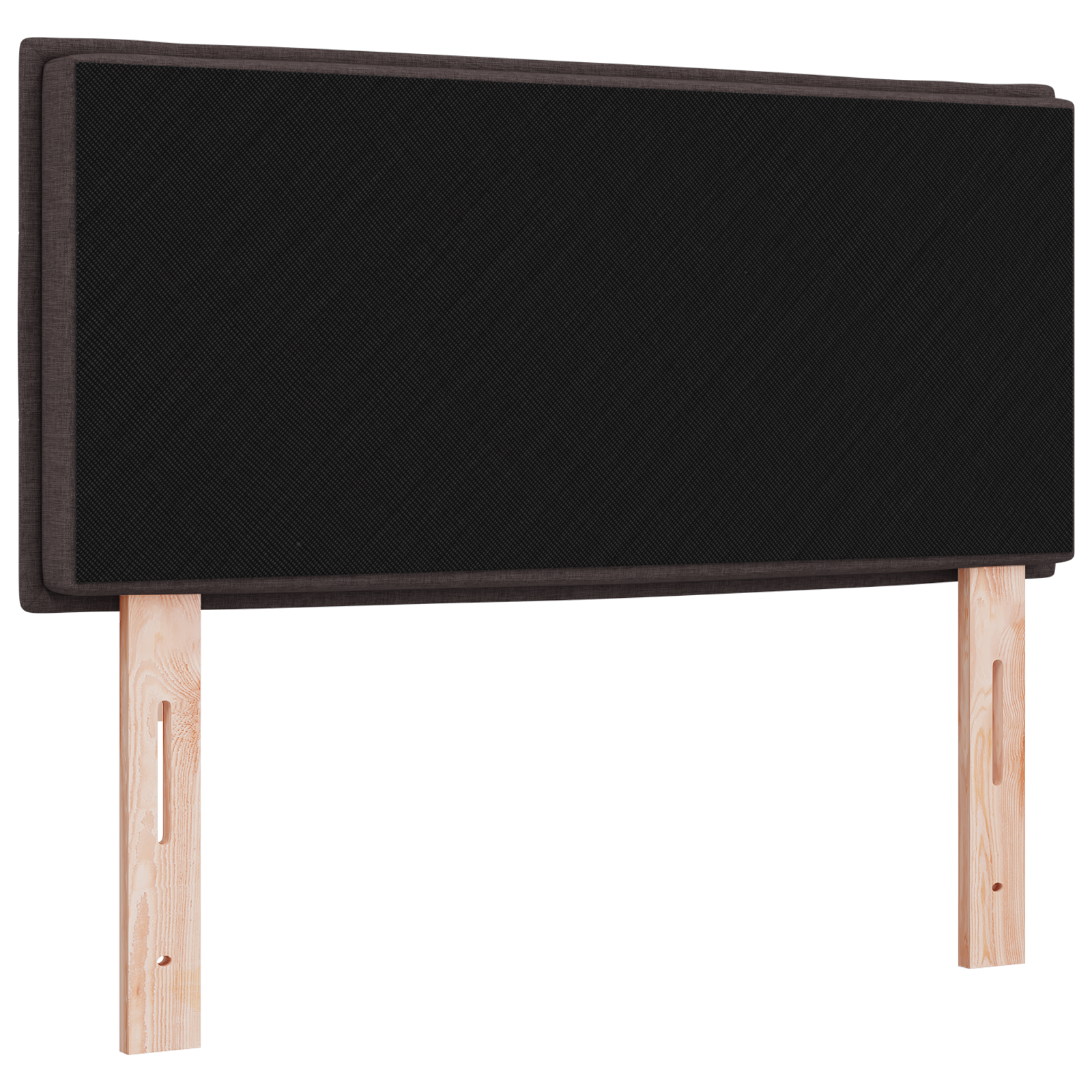 vidaXL Capitonat LED Design Linii Maro Închis 90 cm Țesătură