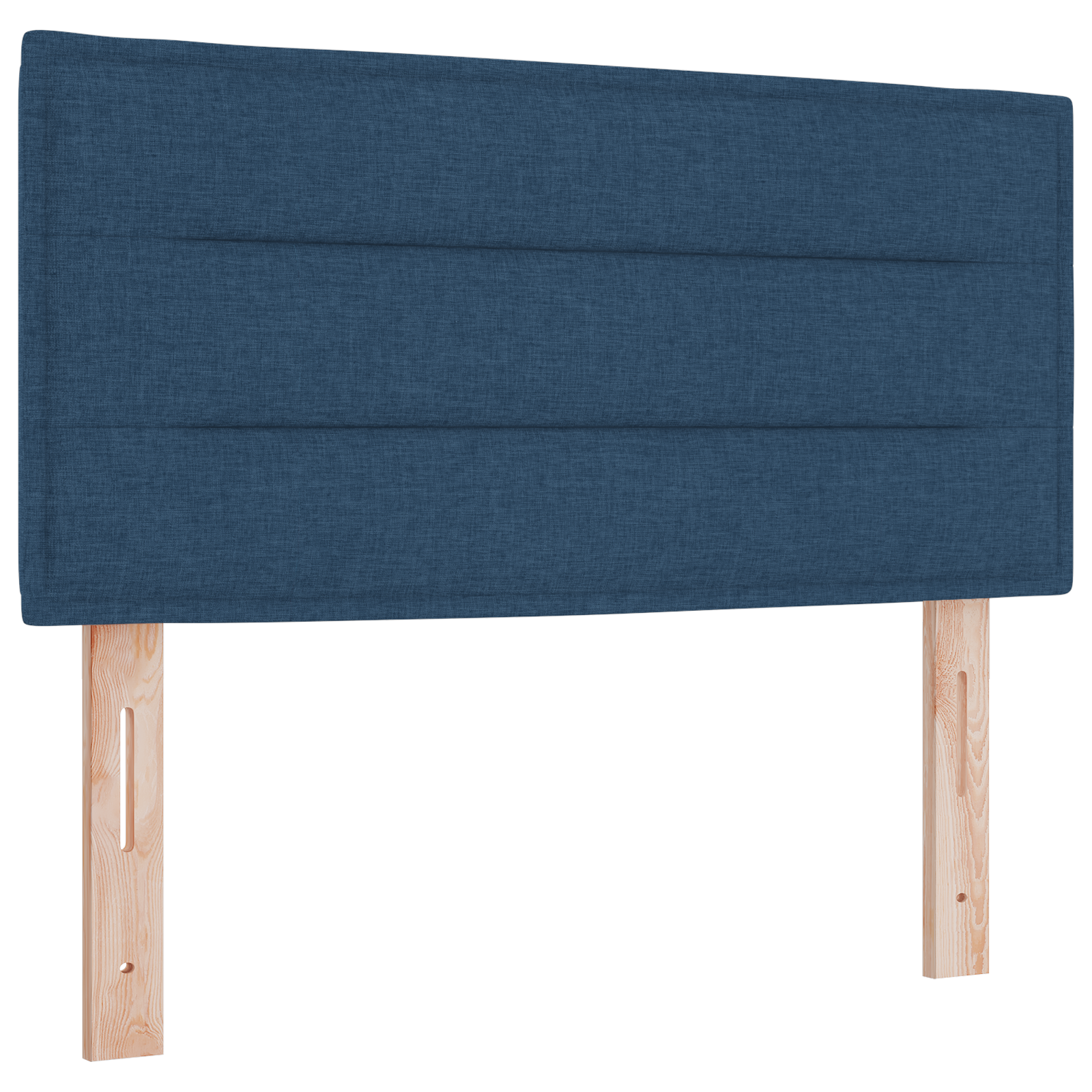 vidaXL Cap de Pat Design Linii Albastru 100 cm Țesătură vidaXL Cap de Pat Design Linii Albastru 100 cm Țesătură