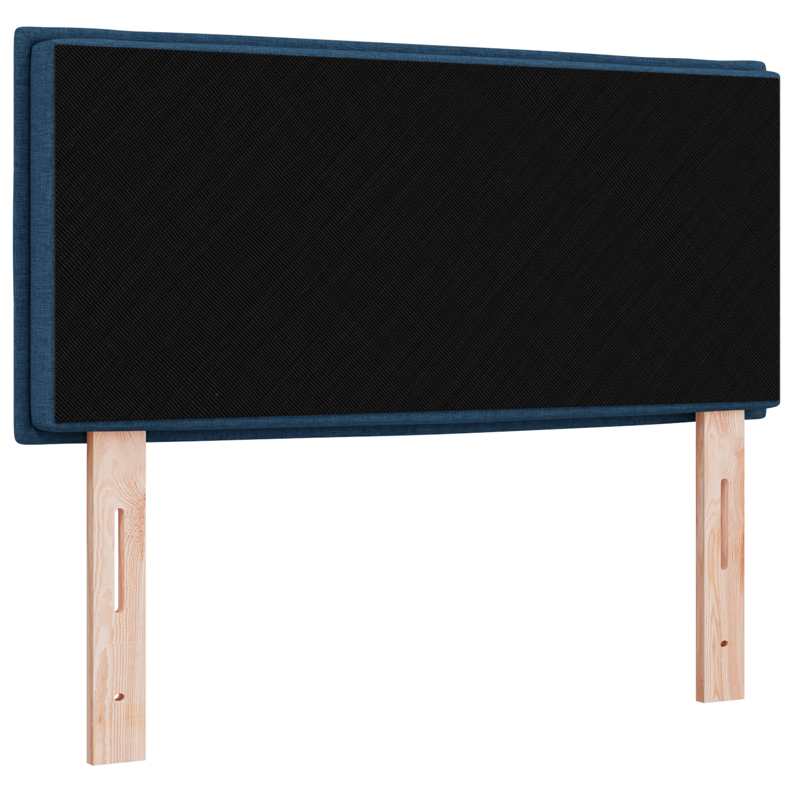 vidaXL Cap de Pat Design Linii Albastru 100 cm Țesătură vidaXL Cap de Pat Design Linii Albastru 100 cm Țesătură