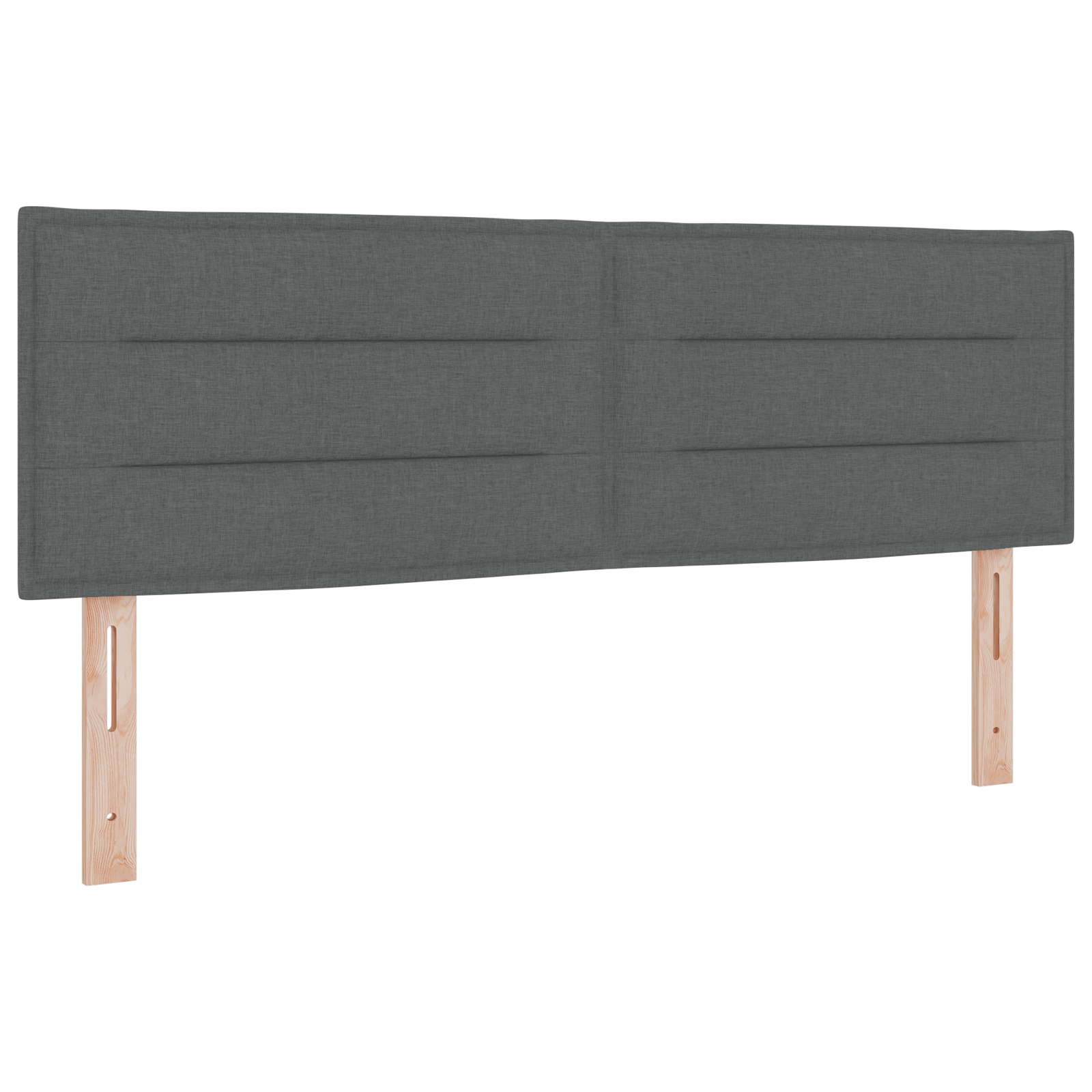 vidaXL Headboard LED Design Linii Gri Întunecos 80 cm Țesătură vidaXL Headboard LED Design Linii Gri Întunecos 80 cm Țesătură