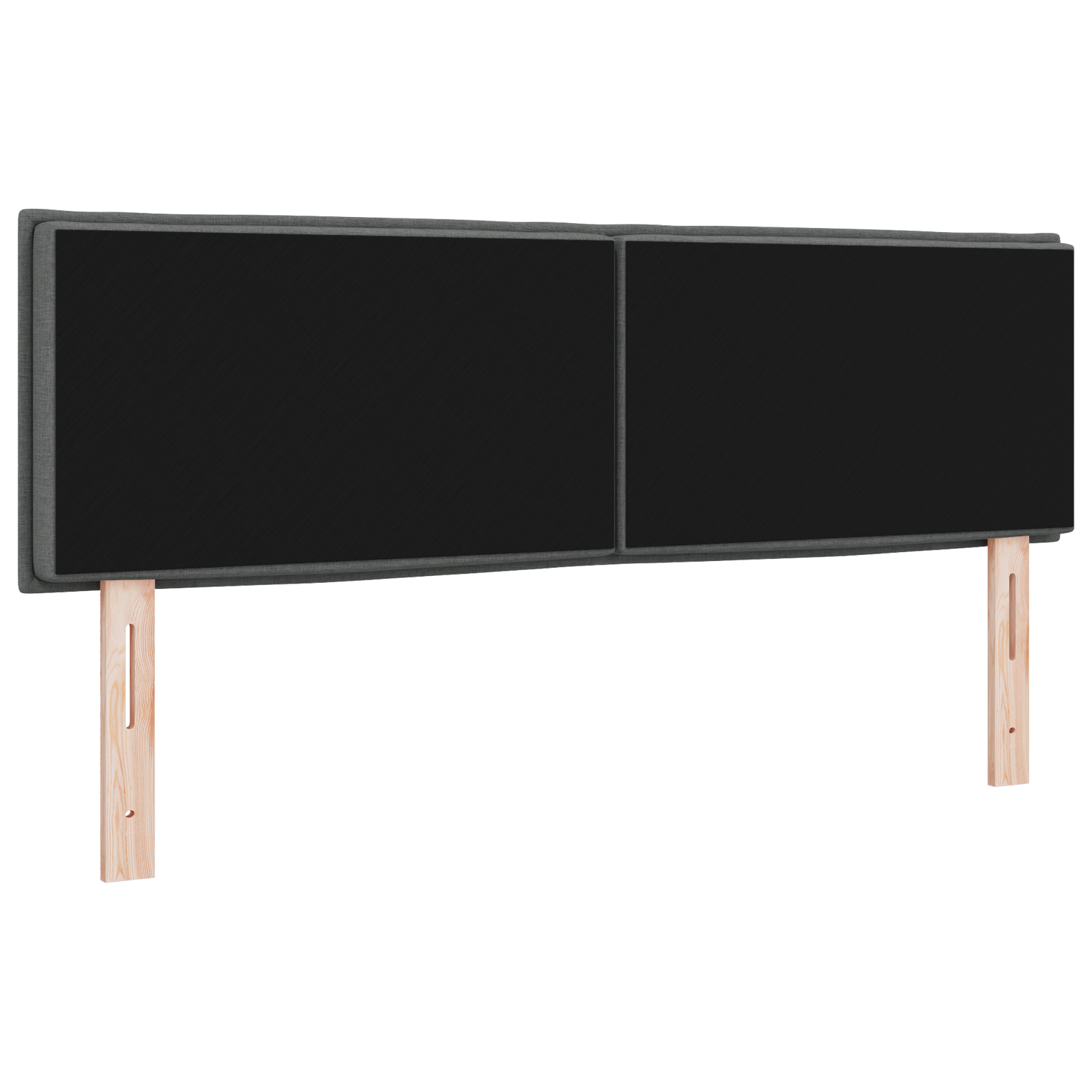vidaXL Headboard LED Design Linii Gri Întunecos 80 cm Țesătură vidaXL Headboard LED Design Linii Gri Întunecos 80 cm Țesătură