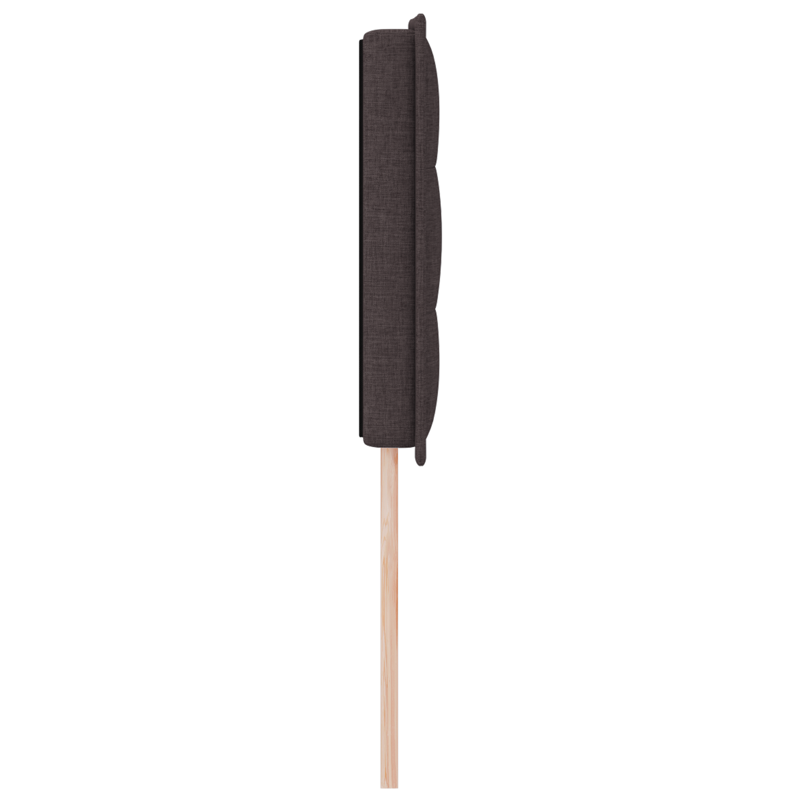 vidaXL Cap de pat LED Design Linii Maro închis 160 cm Țesătură