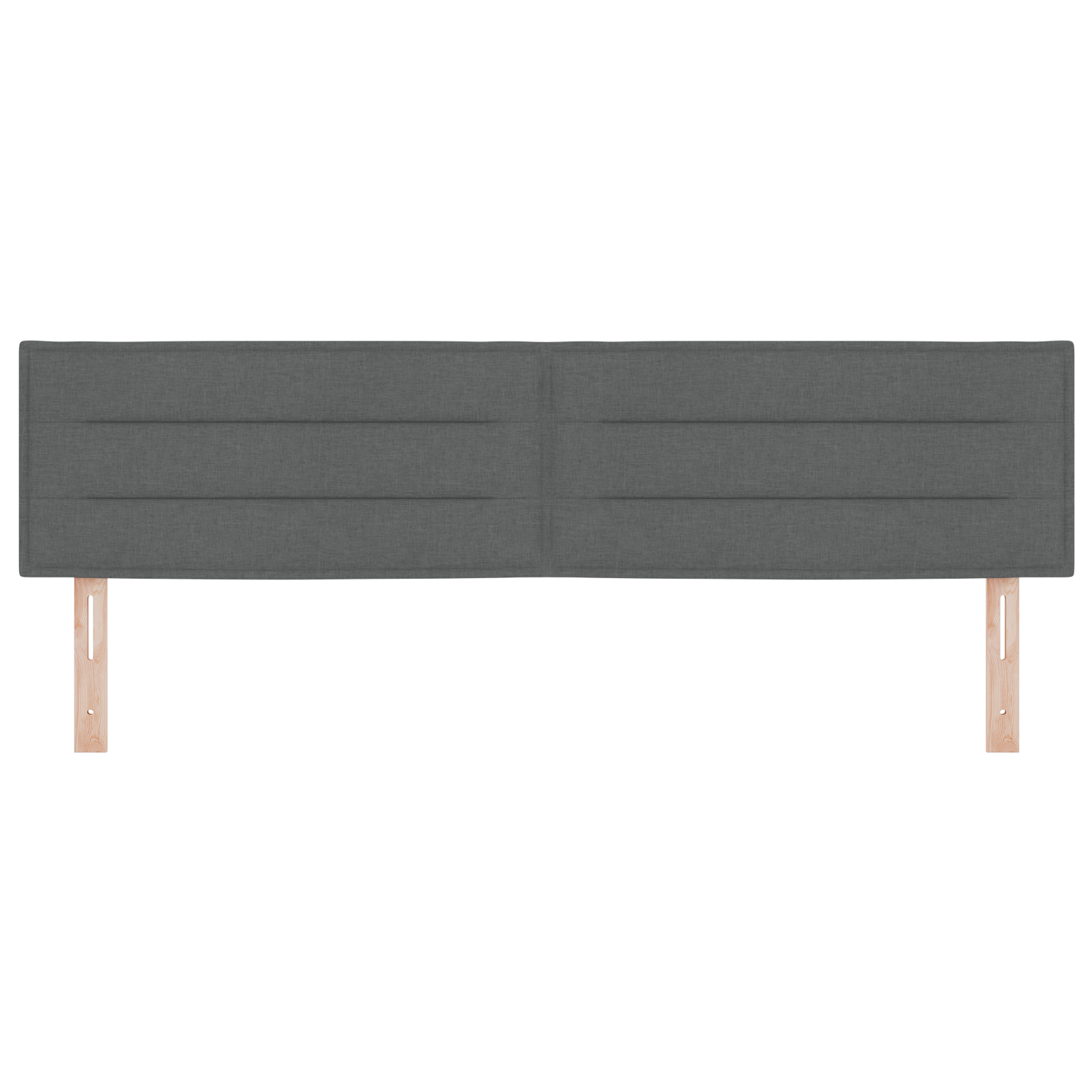 vidaXL Cap de pat LED Design Linii Gri 180 cm Țesătură
