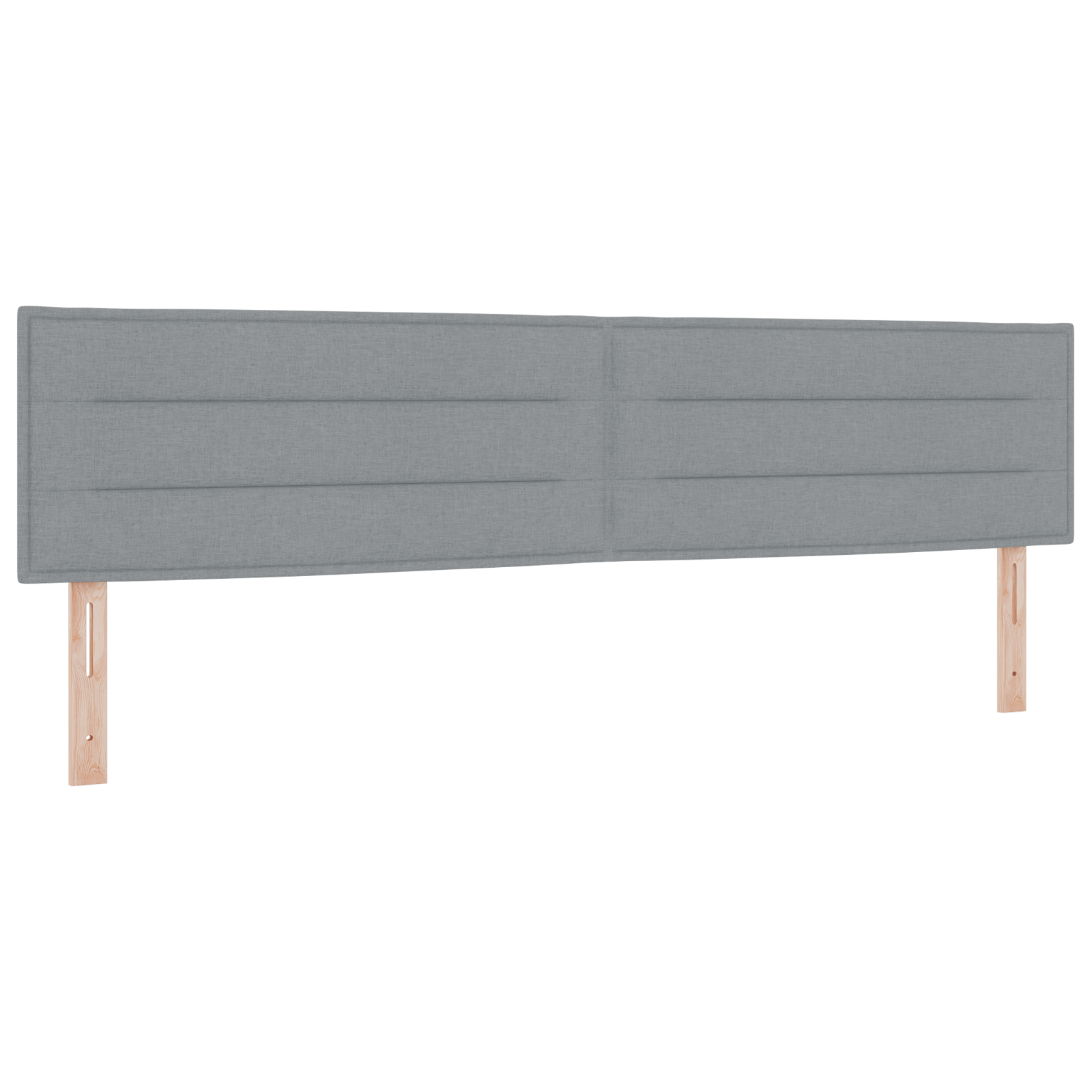 vidaXL Cap de Pat LED Design Linii Gri deschis 200 cm Țesătură vidaXL Cap de Pat LED Design Linii Gri deschis 200 cm Țesătură
