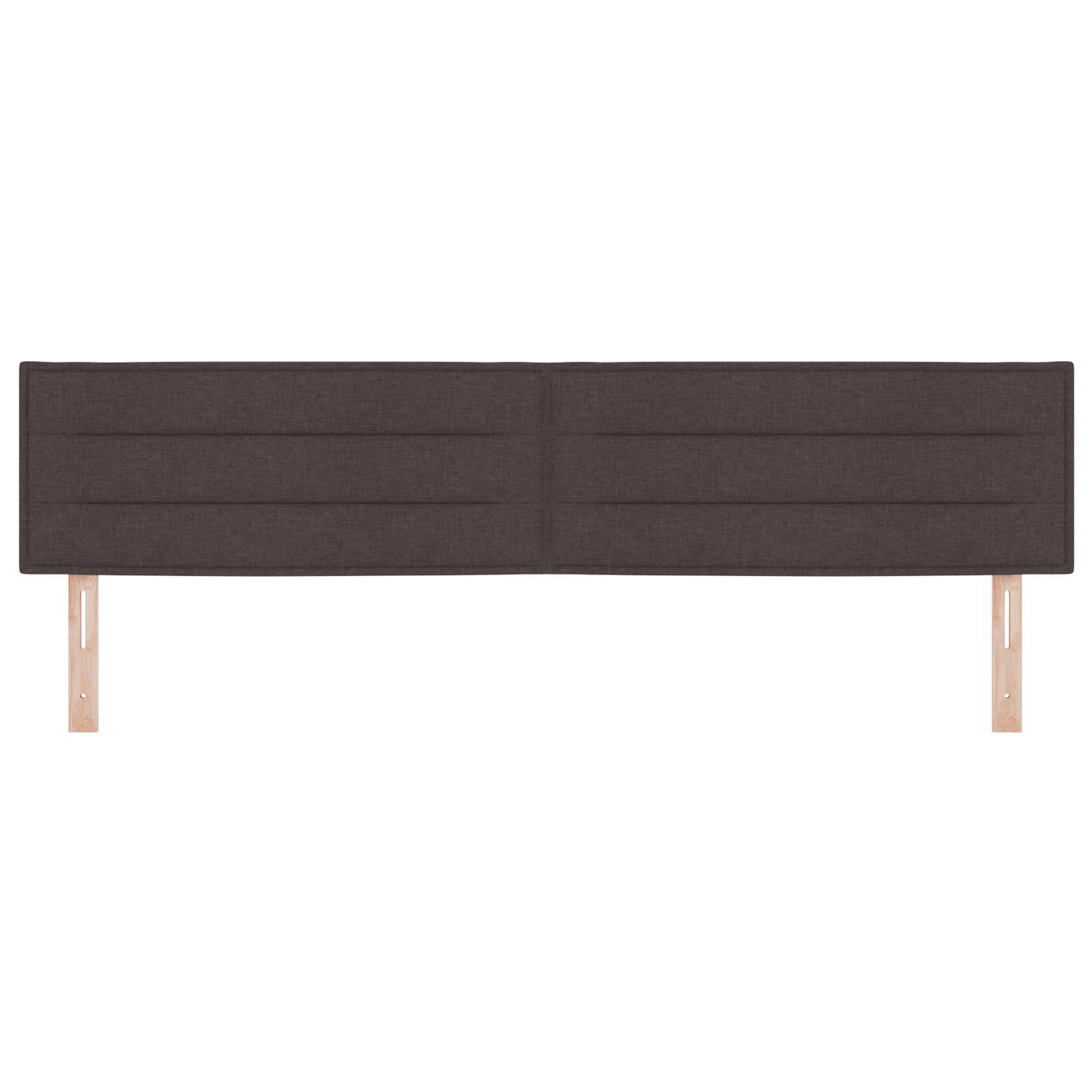 vidaXL Cap de Pat Design Linii Maro Închis 100 cm Țesătură