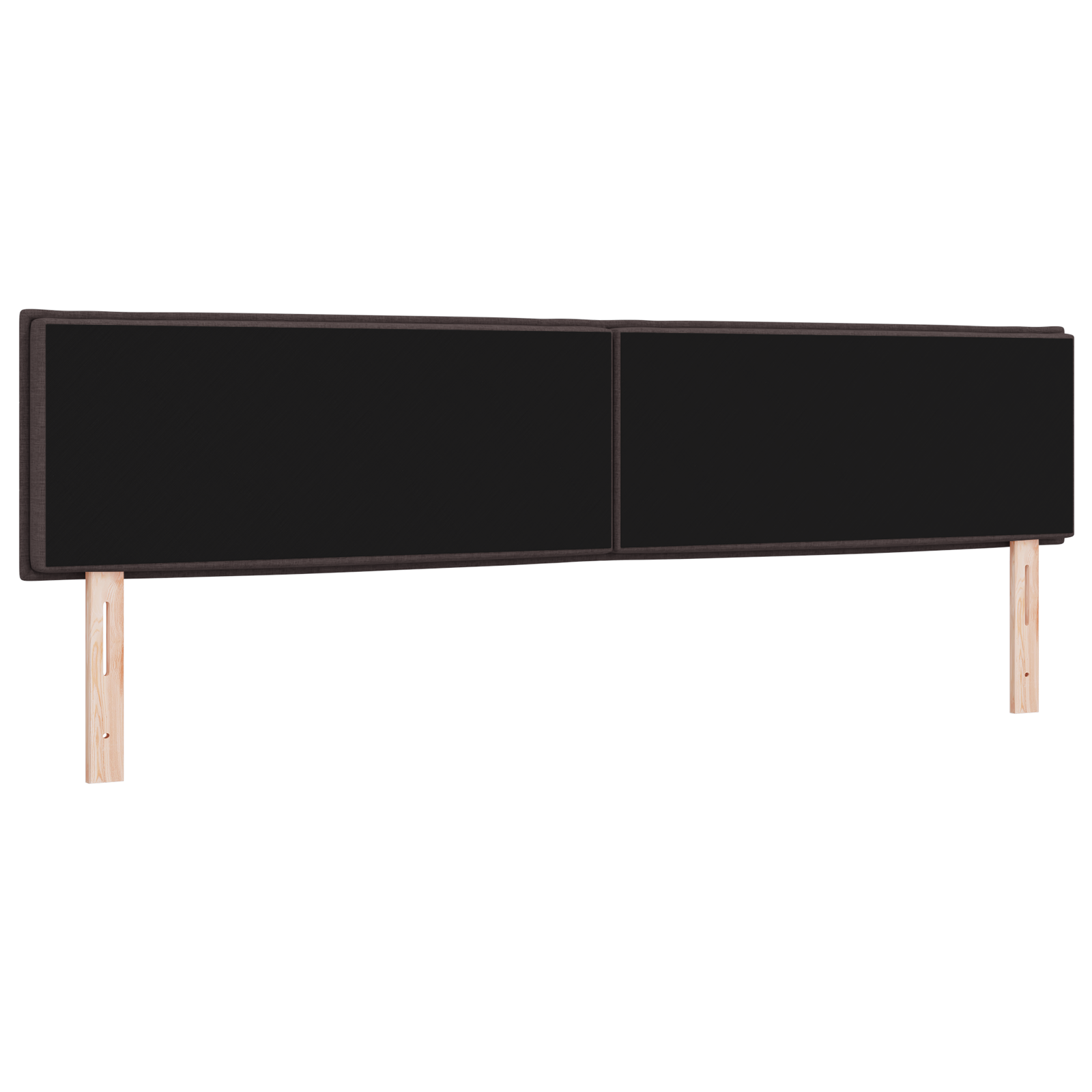 vidaXL Cap de Pat Design Linii Maro Închis 100 cm Țesătură