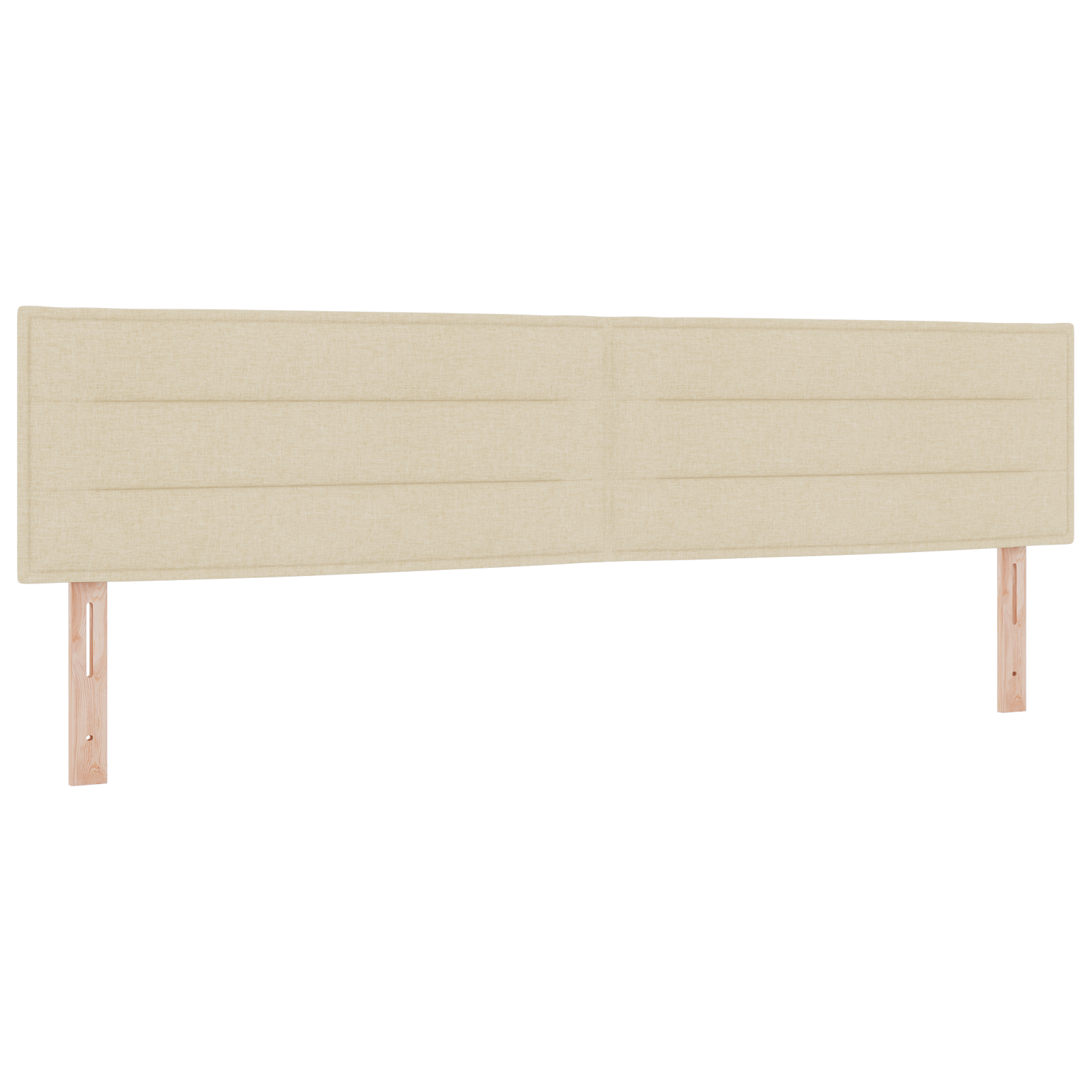 vidaXL Cap de pat LED Design Linii Crem 200 cm Țesătură vidaXL Cap de pat LED Design Linii Crem 200 cm Țesătură