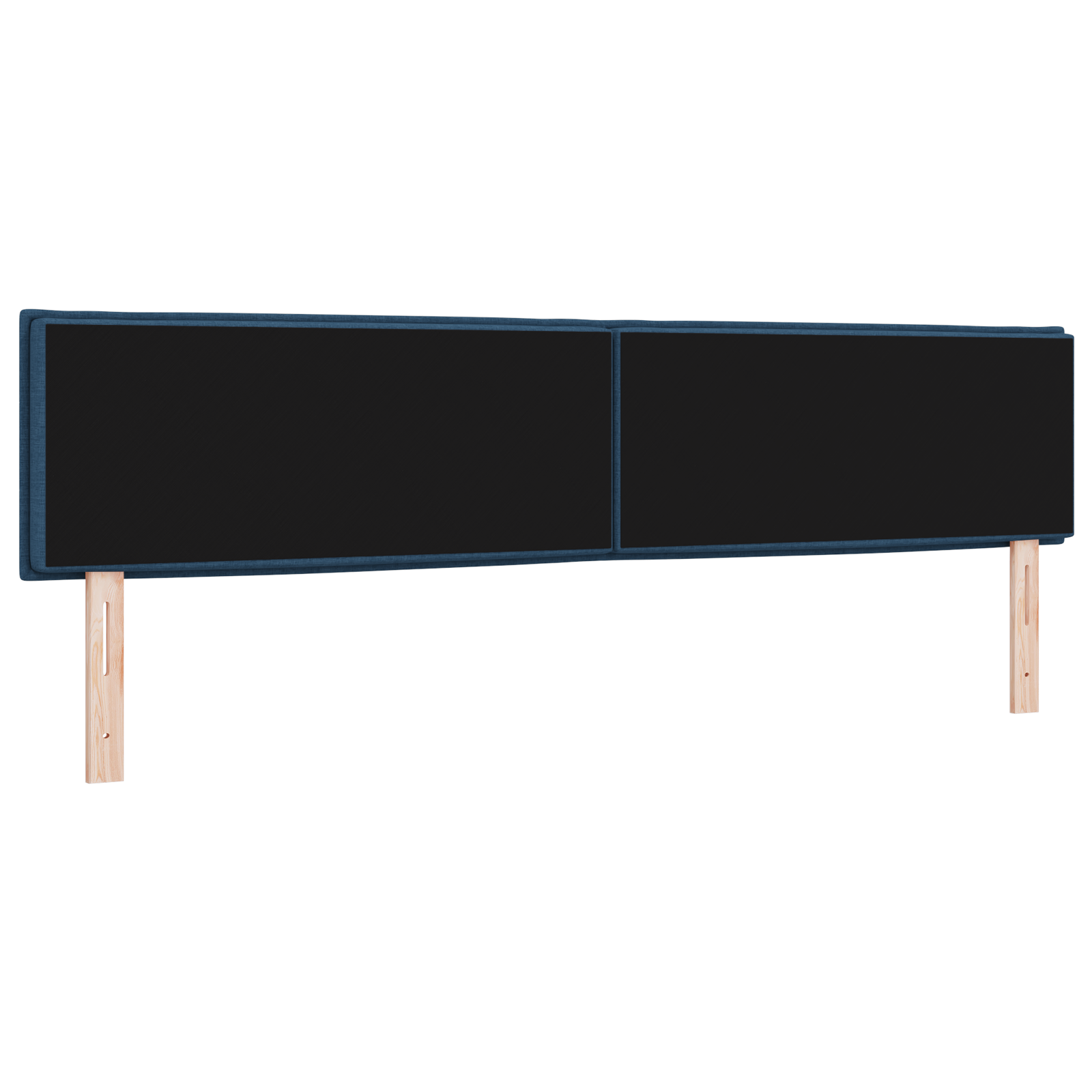 vidaXL Capitonaj cu LED Design Linii Albastru 100 cm Țesătură vidaXL Capitonaj cu LED Design Linii Albastru 100 cm Țesătură