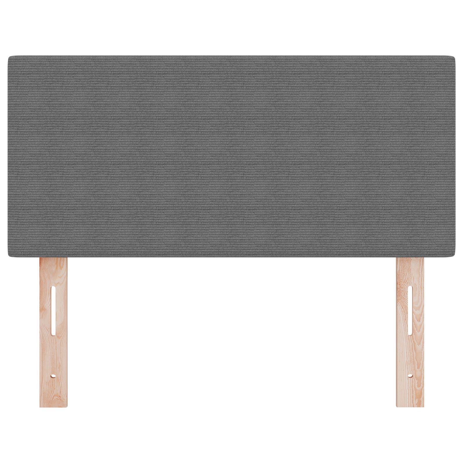 vidaXL Tăblie LED cu lumini cu bandă LED Gri deschis 80 cm țesătură