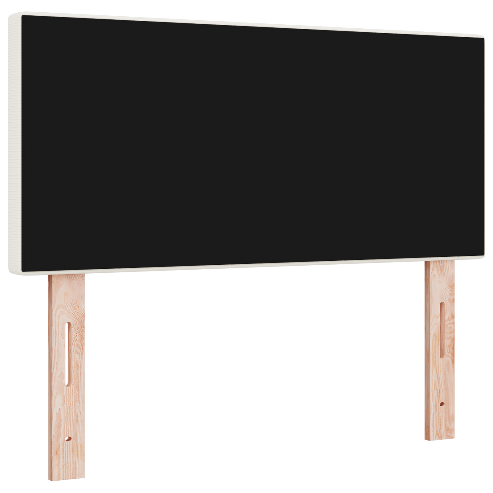 vidaXL Tăblie LED cu lumini cu bandă LED Pe perete Crem 80 cm țesătură