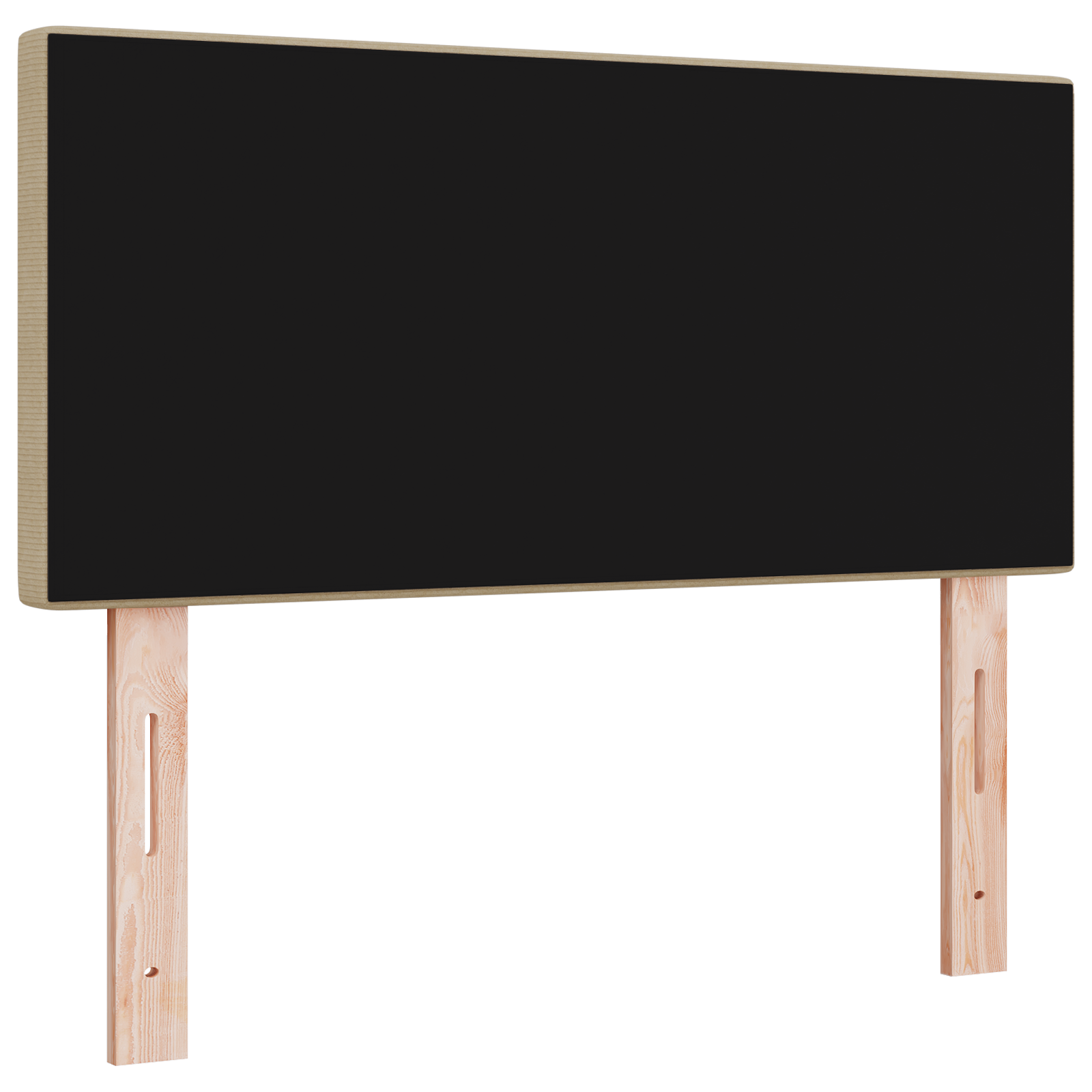 vidaXL Tăblie LED cu lumini cu bandă LED Gri verde 100 cm țesătură