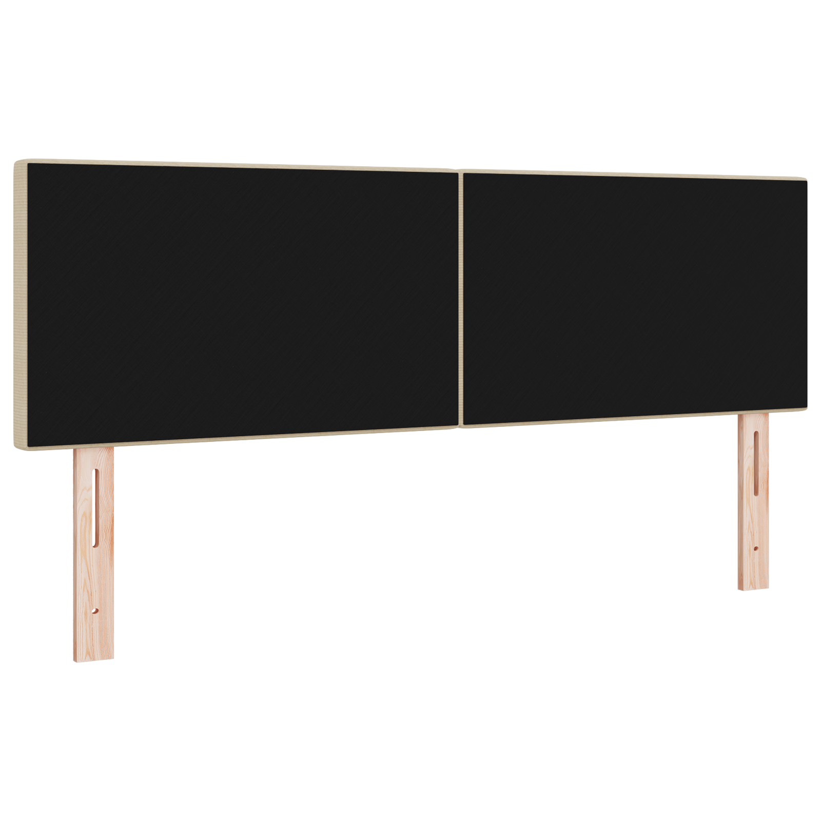 vidaXL Tăblie LED cu lumini cu bandă LED Gri verde 144 cm țesătură