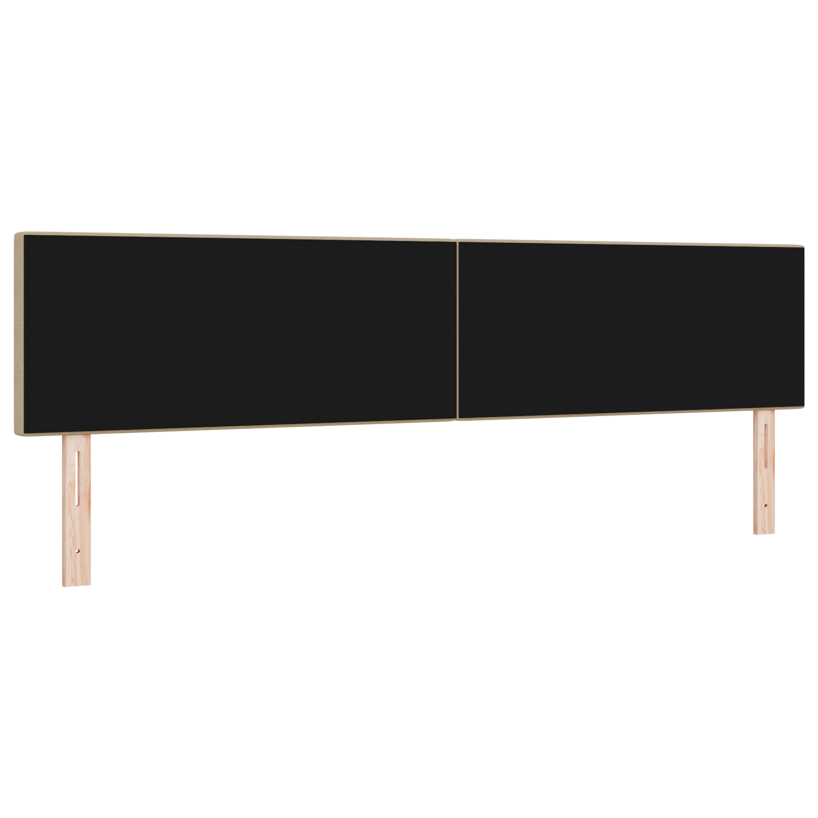 vidaXL Tăblie LED cu lumini cu bandă LED Gri verde 200 cm țesătură