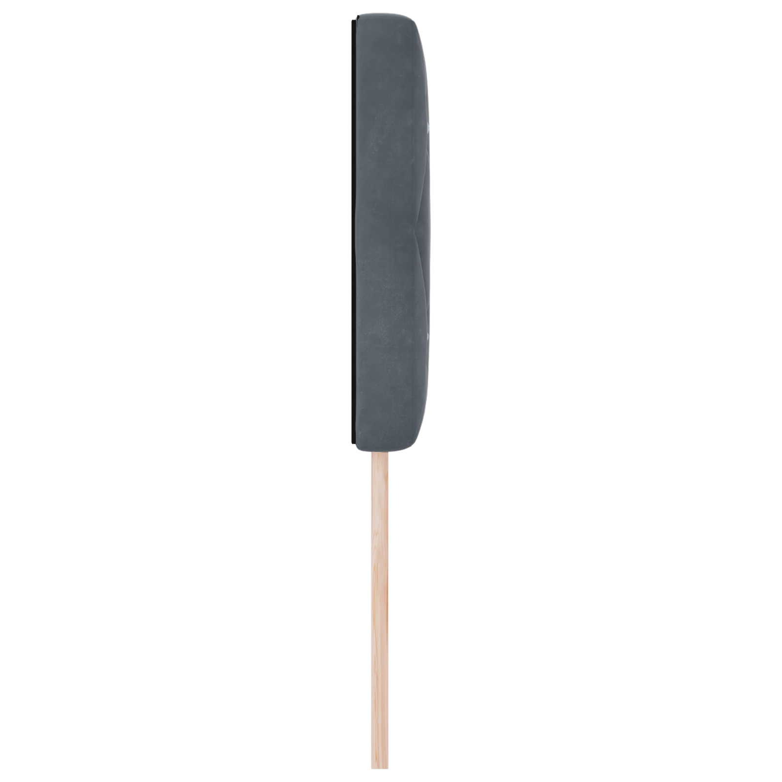vidaXL Cap de pat LED cu buton cristale, tapițat, gri închis, 80 cm, din velur
