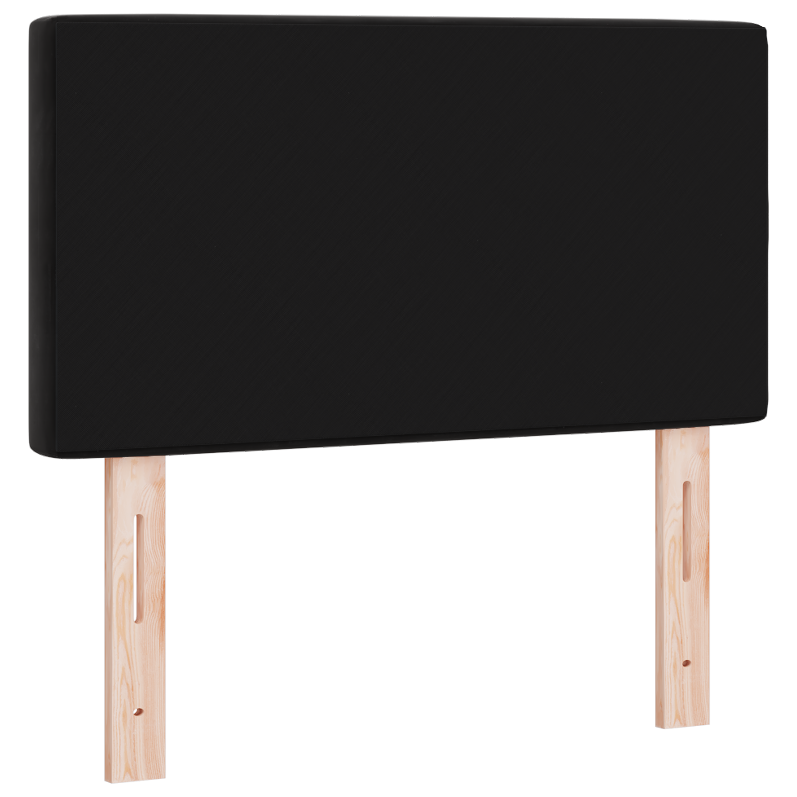 vidaXL Tăblie LED cu lumini cu bandă LED Argyle Negru 80 cm Catifea vidaXL Tăblie LED cu lumini cu bandă LED Argyle Negru 80 cm Catifea