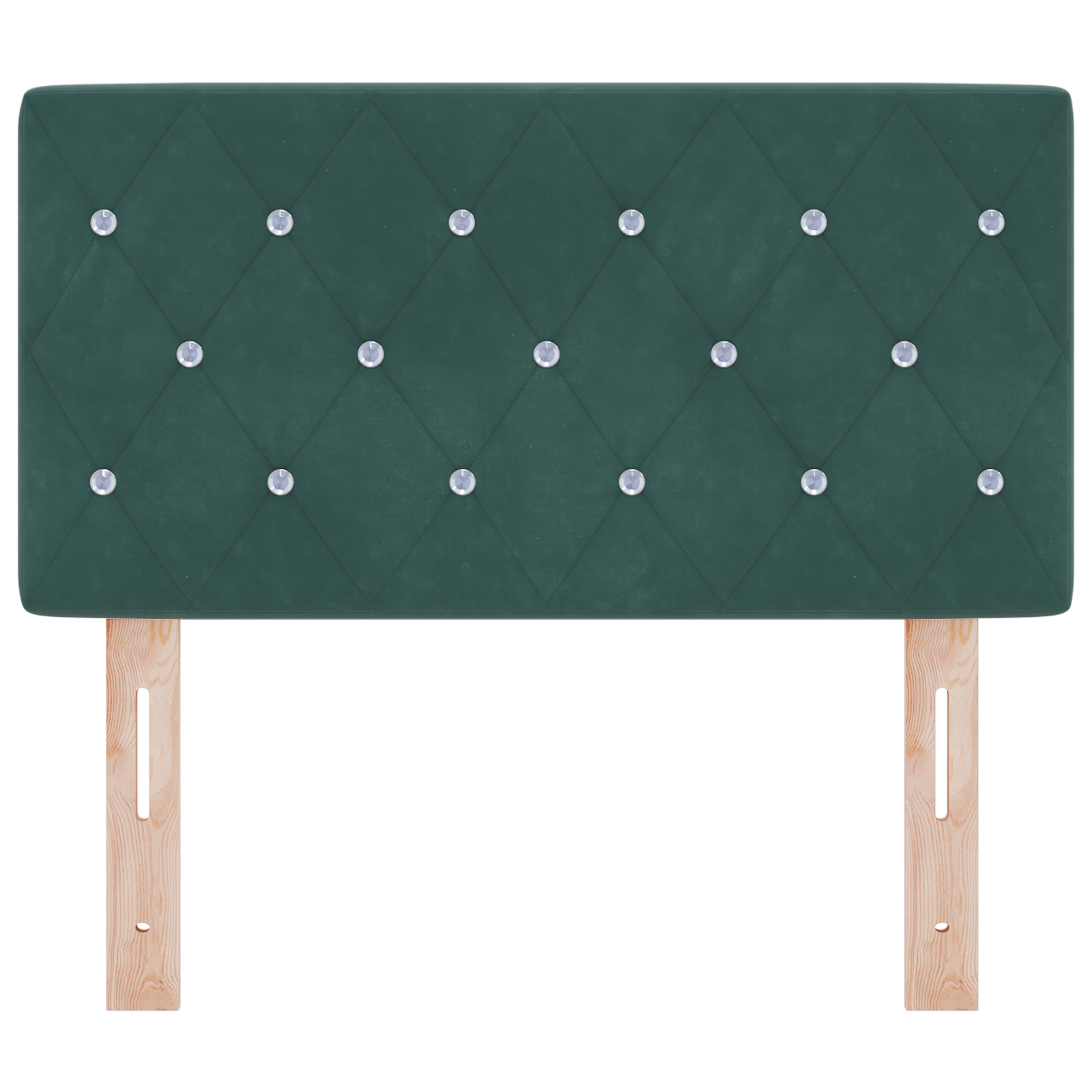 vidaXL Tăblie LED cu lumini cu bandă LED Verde închis 80 cm Catifea