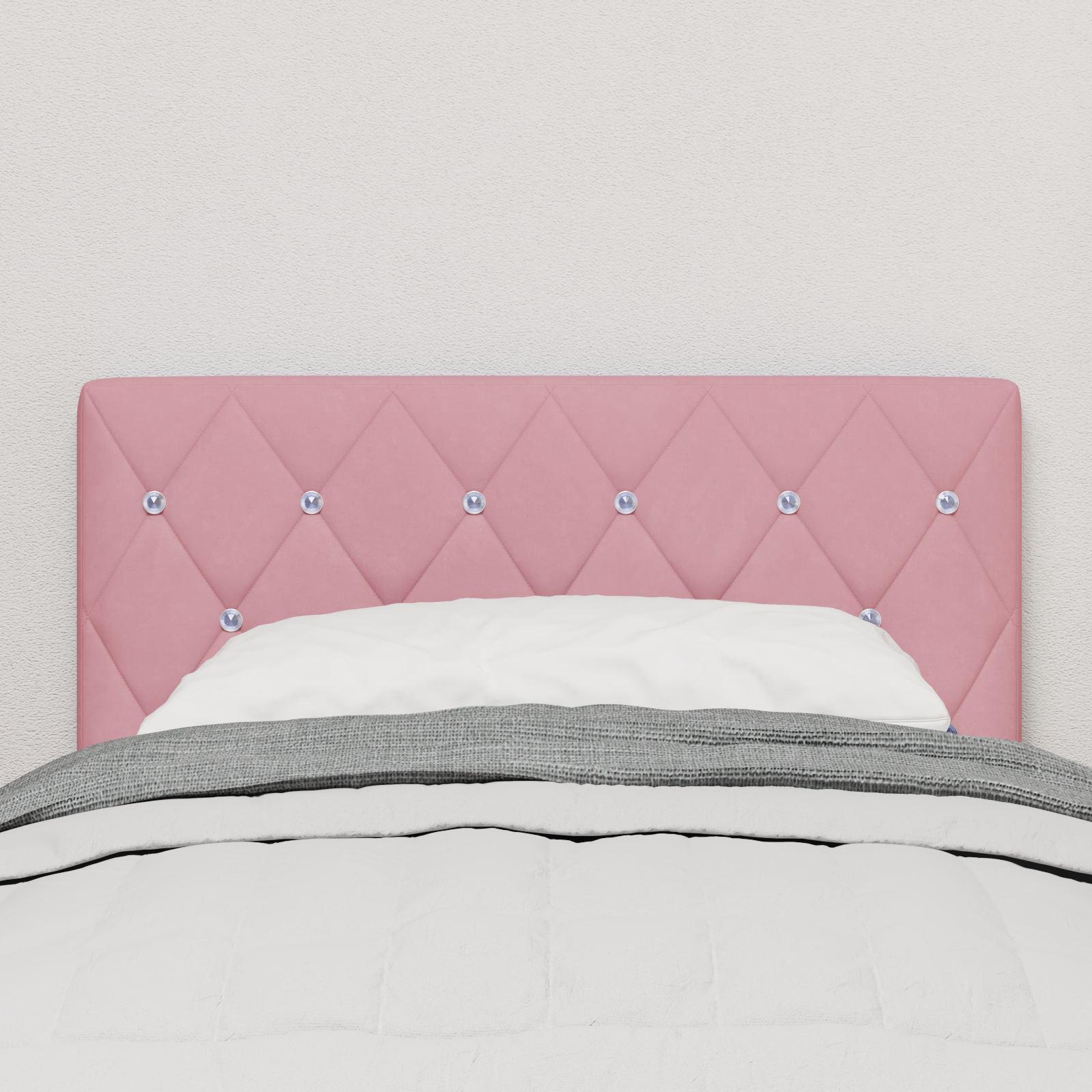 vidaXL Tăblie LED cu lumini cu bandă LED Argyle Roz 80 cm Catifea vidaXL Tăblie LED cu lumini cu bandă LED Argyle Roz 80 cm Catifea