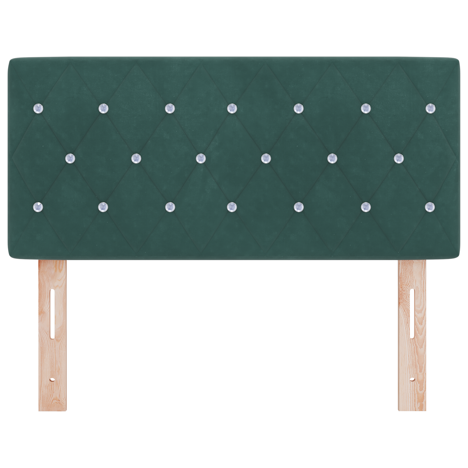 vidaXL Tăblie LED cu lumini cu bandă LED Verde închis 90 cm Catifea