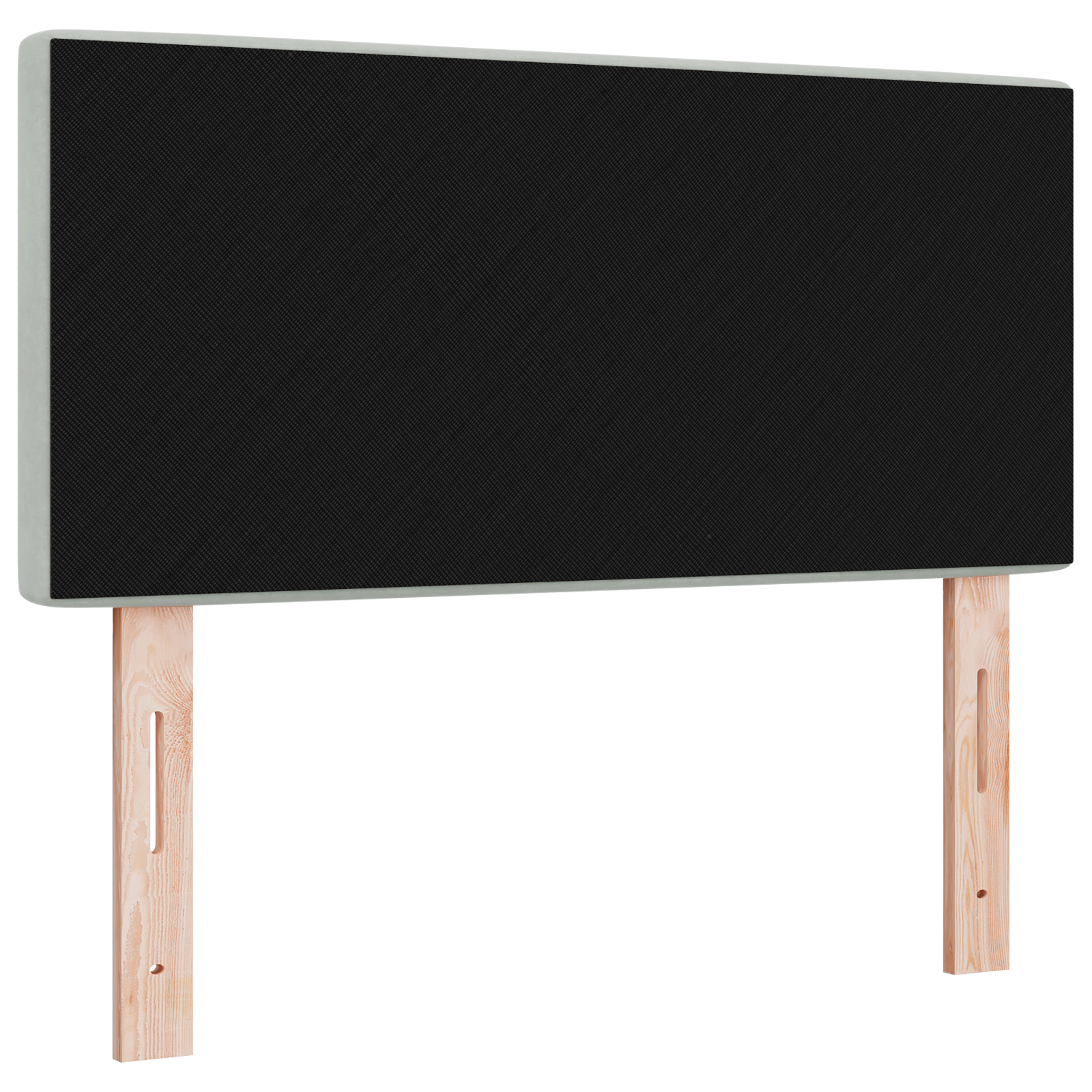 vidaXL Cap de pat LED cu butoane din cristal, căptușit cu velur gri deschis, de 100 cm vidaXL Cap de pat LED cu butoane din cristal, căptușit cu velur gri deschis, de 100 cm