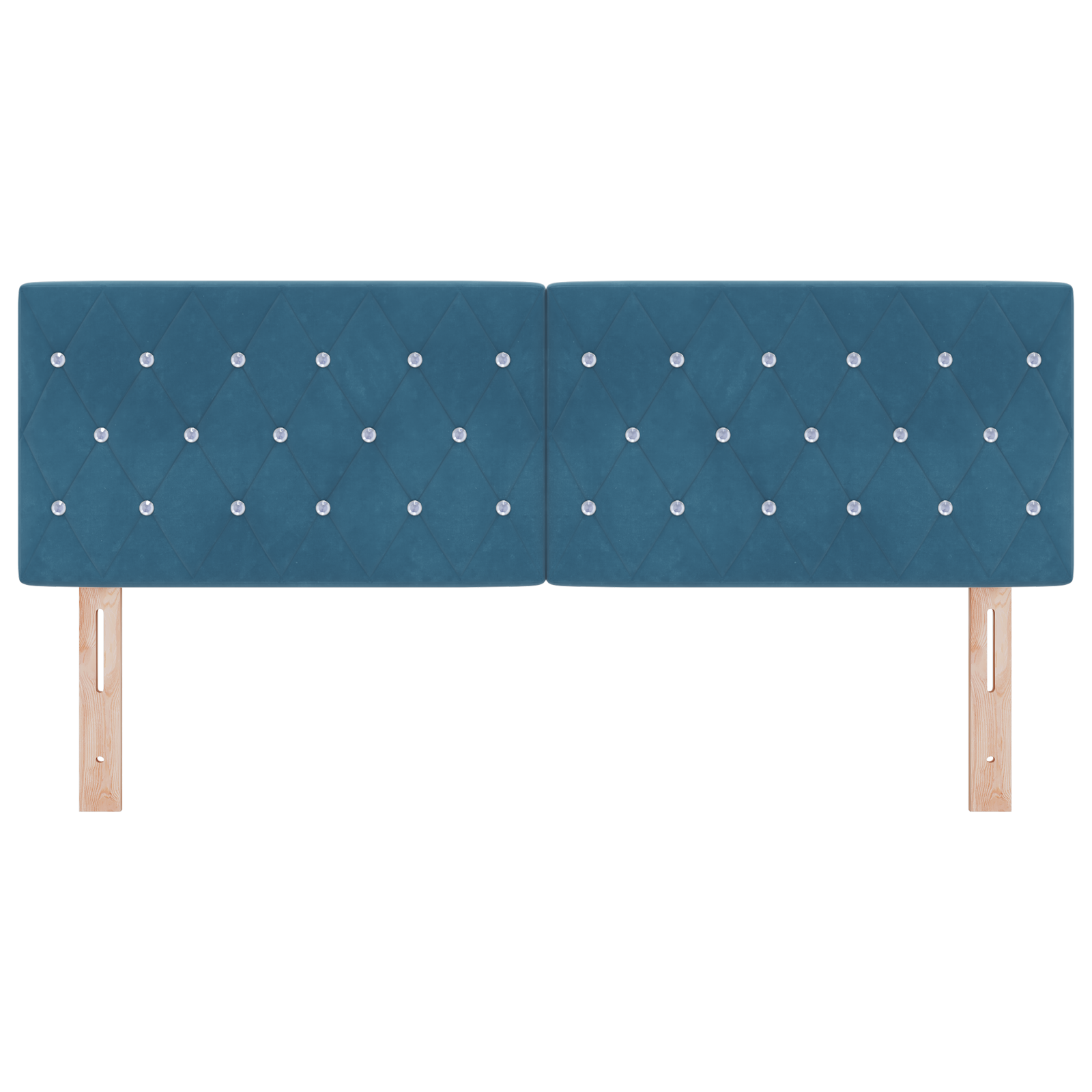 vidaXL Cap de pat LED cu butoane din cristal, tapițat, albastru închis, 80 cm, catifea vidaXL Cap de pat LED cu butoane din cristal, tapițat, albastru închis, 80 cm, catifea