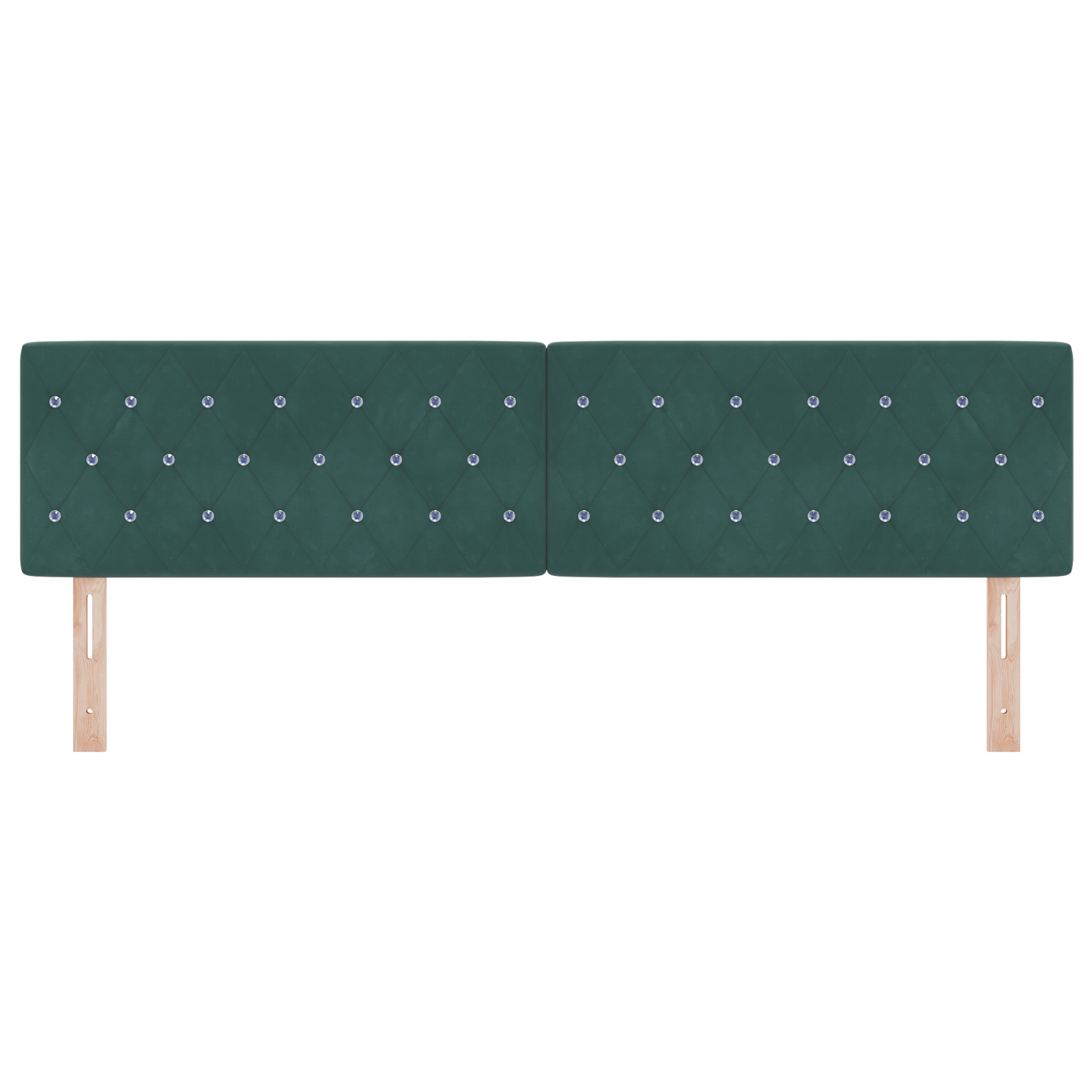 vidaXL Cap de pat LED cu buton, din cristal ștanțat, verde închis, 90 cm, catifea. vidaXL Cap de pat LED cu buton, din cristal ștanțat, verde închis, 90 cm, catifea.