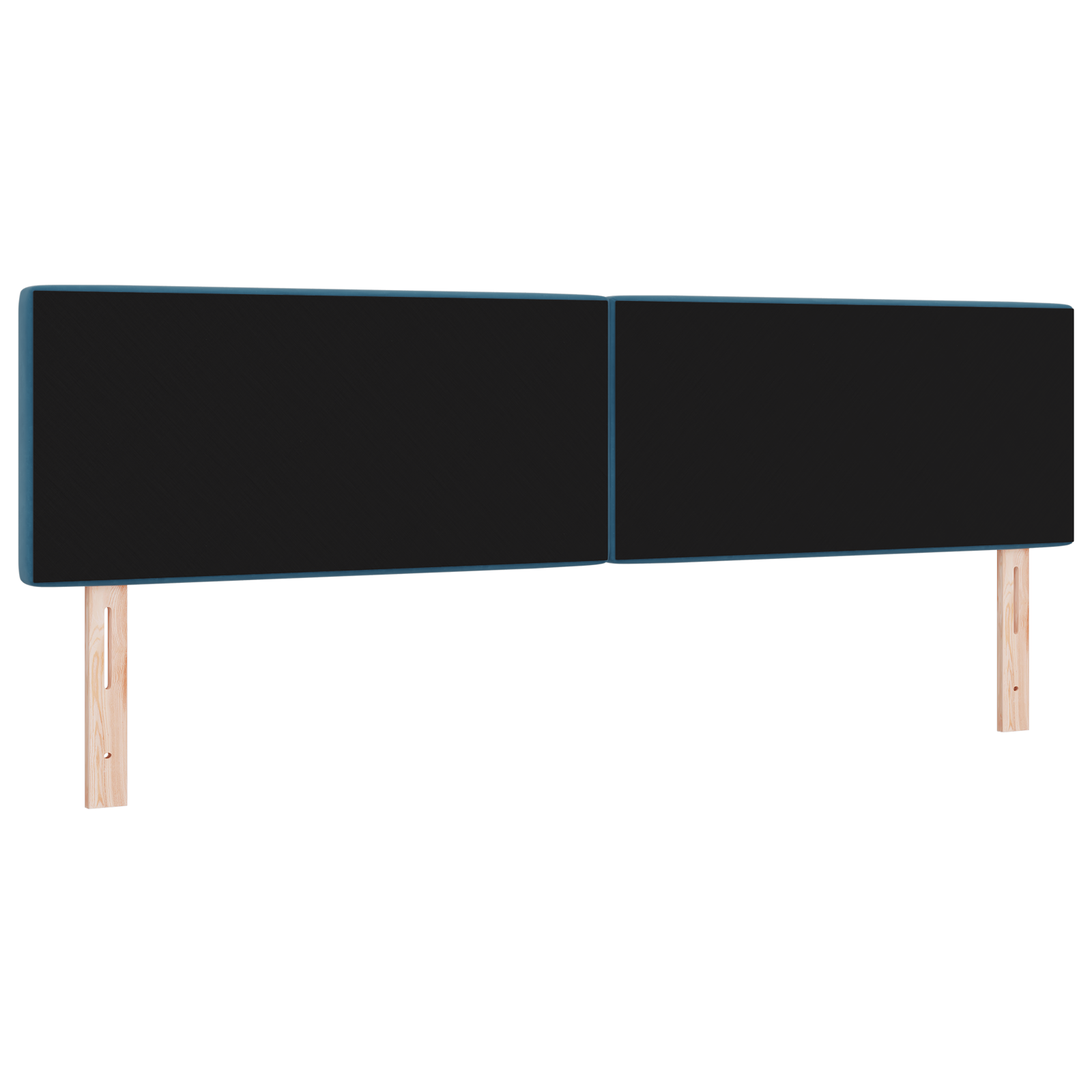 vidaXL Cap de pat LED cu buton din cristal, acoperit cu catifea albastră de 90 cm. vidaXL Cap de pat LED cu buton din cristal, acoperit cu catifea albastră de 90 cm.