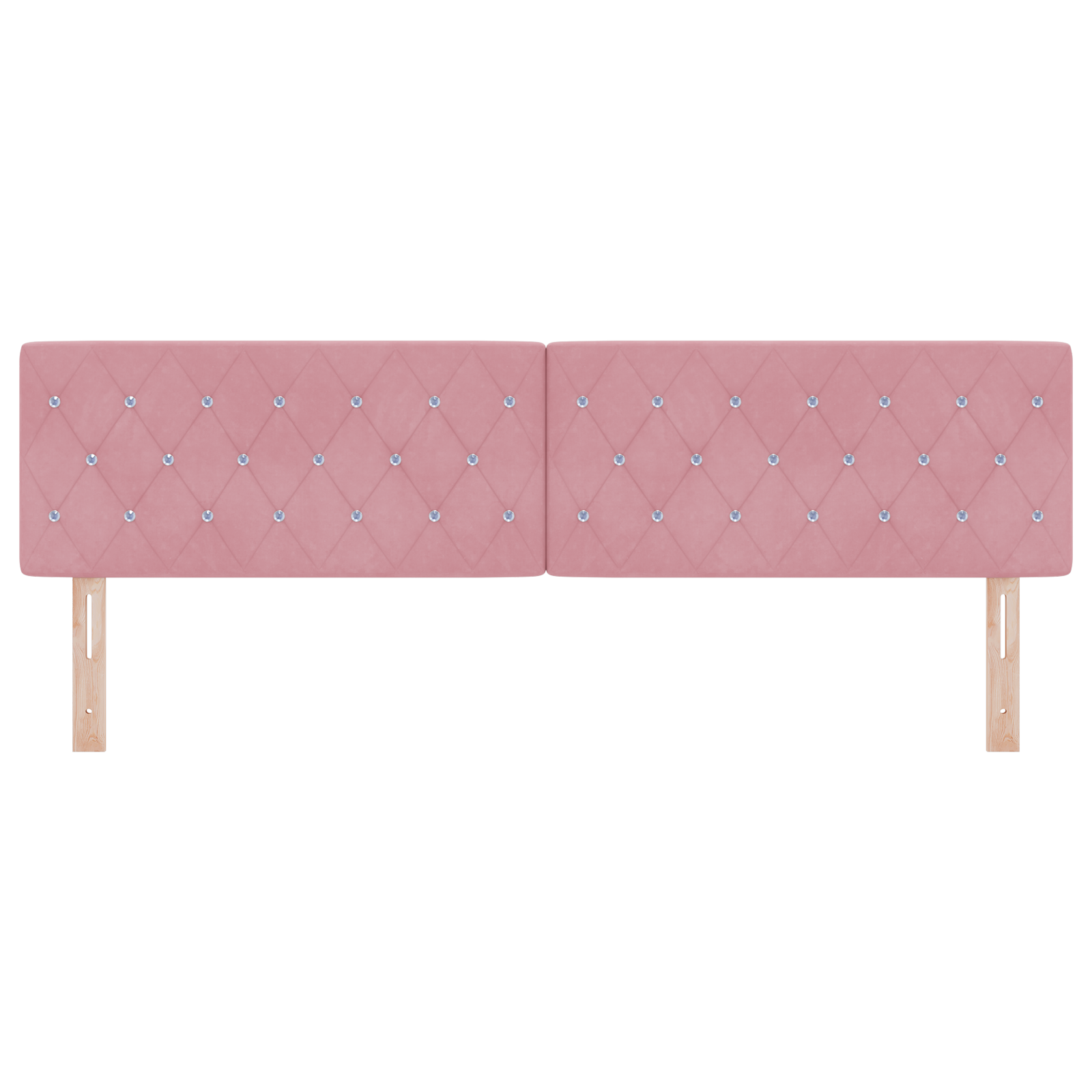 vidaXL Tăblie LED cu lumini cu bandă LED Argyle Roz 90 cm Catifea vidaXL Tăblie LED cu lumini cu bandă LED Argyle Roz 90 cm Catifea