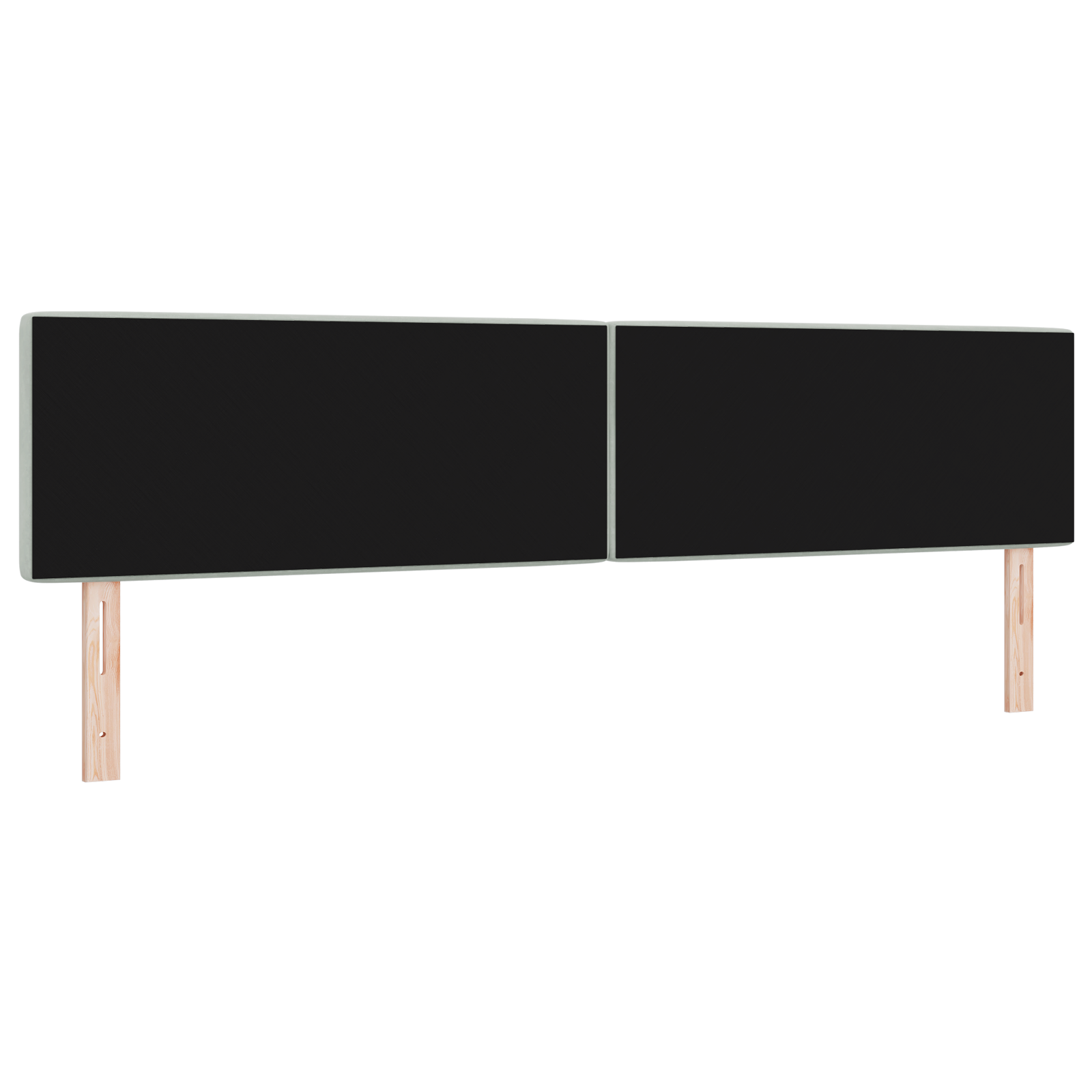 vidaXL Tăblie LED cu lumini cu bandă LED Gri deschis 100 cm Catifea