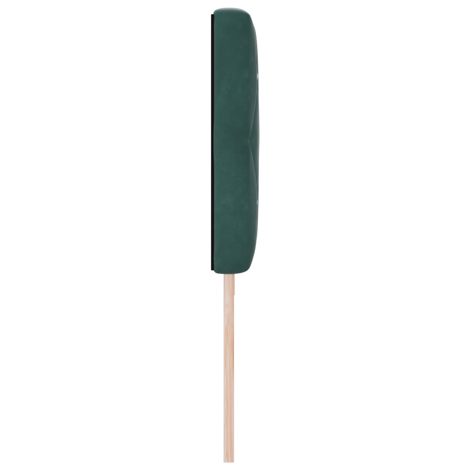 vidaXL Cap de pat LED , cu buton cristalin, tapițat în catifea verde închis, de 100 cm