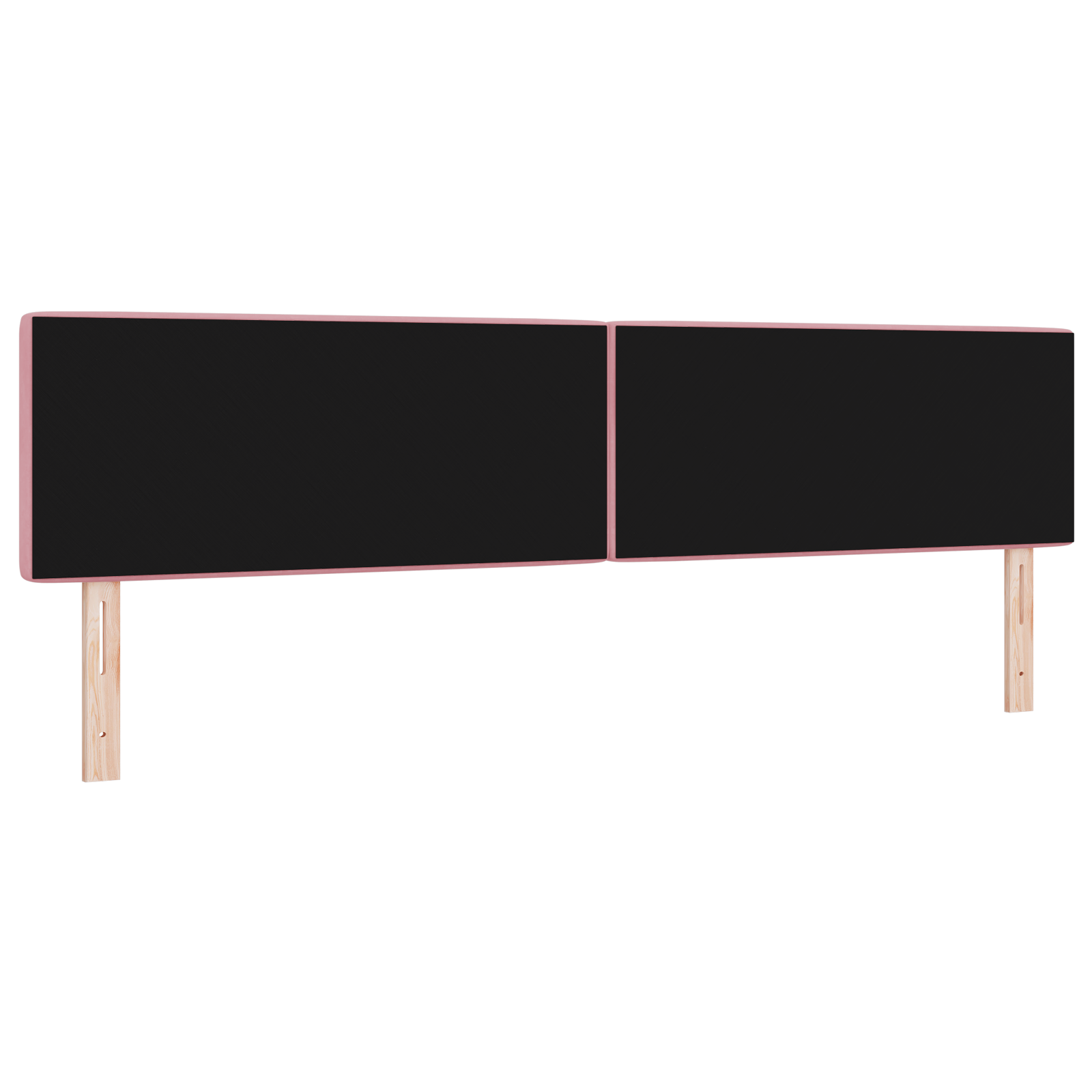 vidaXL Cap de pat LED cu buton de cristal, tapițat în roz din catifea de 100 cm vidaXL Cap de pat LED cu buton de cristal, tapițat în roz din catifea de 100 cm