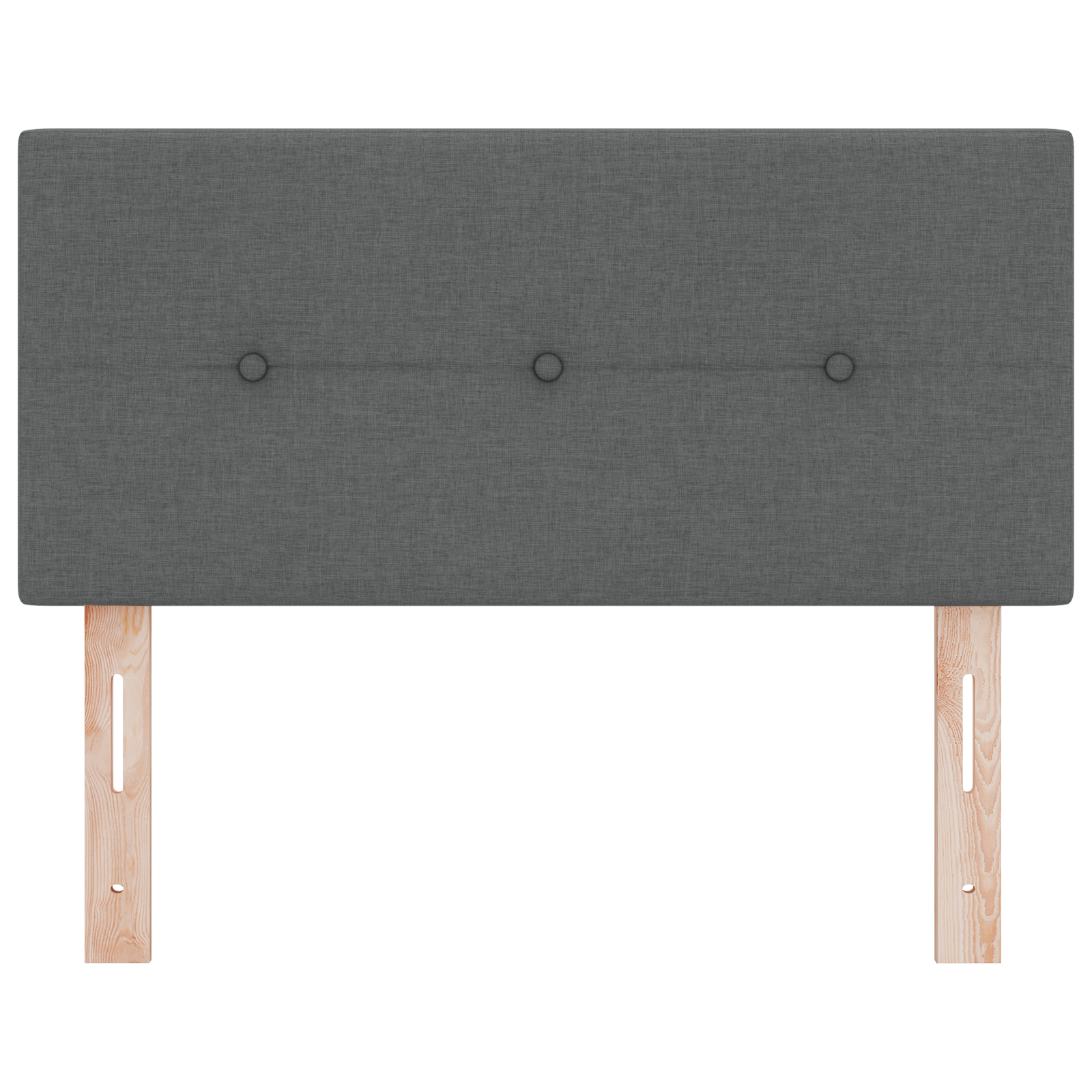 vidaXL Cap de pat LED gri închis cu butoane, tapițat, 80 cm vidaXL Cap de pat LED gri închis cu butoane, tapițat, 80 cm