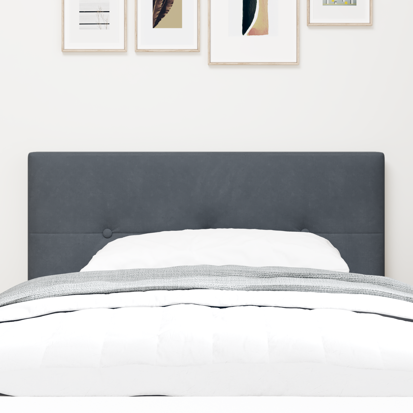 vidaXL Tăblie cap cu lumini cu bandă LED Ajustabil Gri 80 cm Catifea vidaXL Tăblie cap cu lumini cu bandă LED Ajustabil Gri 80 cm Catifea