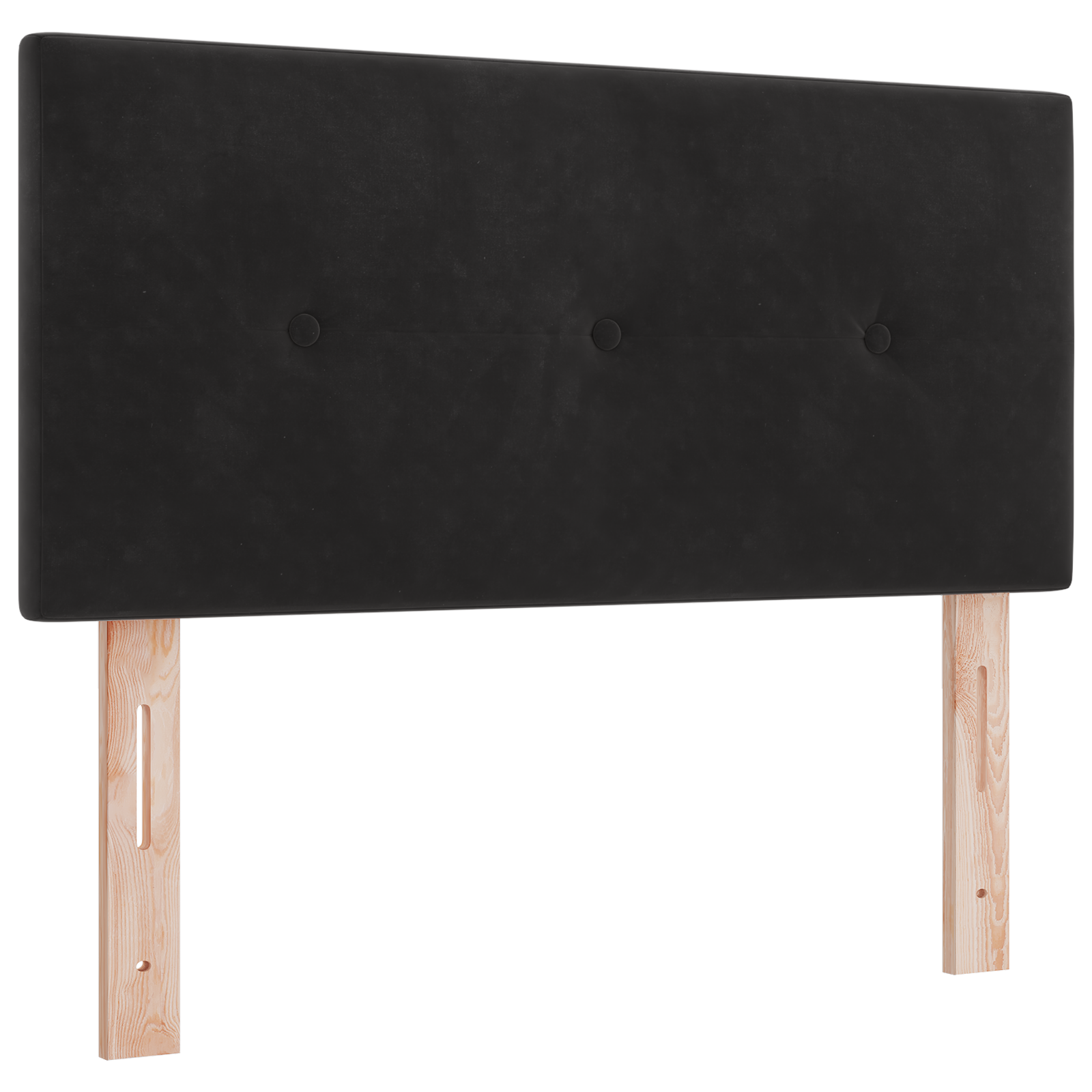 vidaXL Cap de pat LED cu butoane, capitonat, negru, 80 cm, catifea vidaXL Cap de pat LED cu butoane, capitonat, negru, 80 cm, catifea