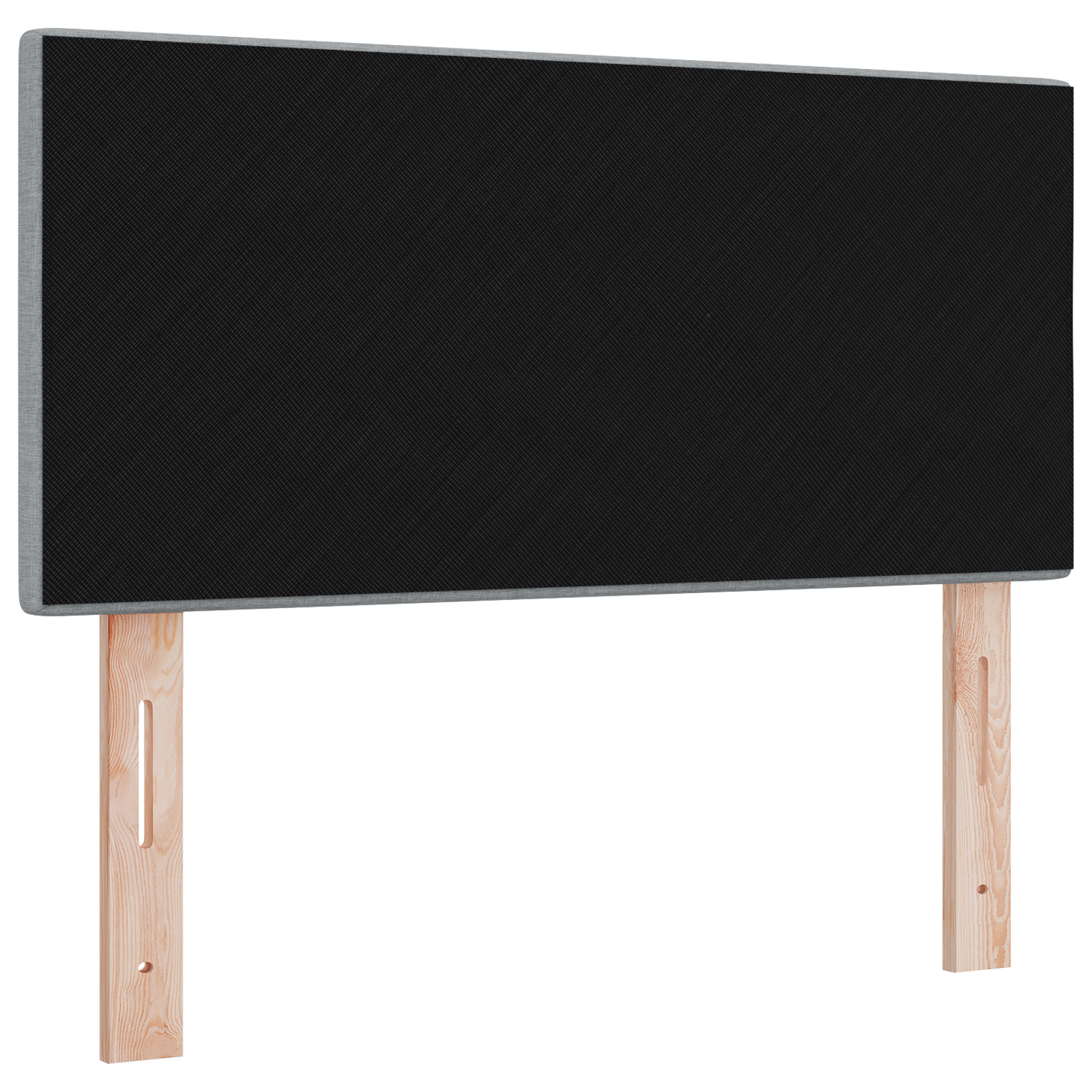 vidaXL Cap de pat gri deschis cu butoane și LED, de 90 cm, din țesătură vidaXL Cap de pat gri deschis cu butoane și LED, de 90 cm, din țesătură