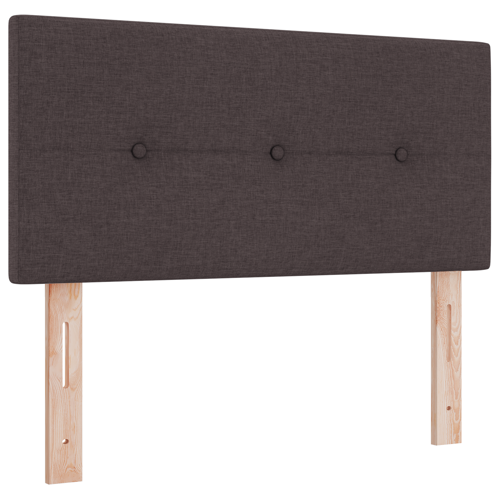 vidaXL Cap de pat LED tapițat cu buton, închis la culoare, de 90 cm, țesătură vidaXL Cap de pat LED tapițat cu buton, închis la culoare, de 90 cm, țesătură