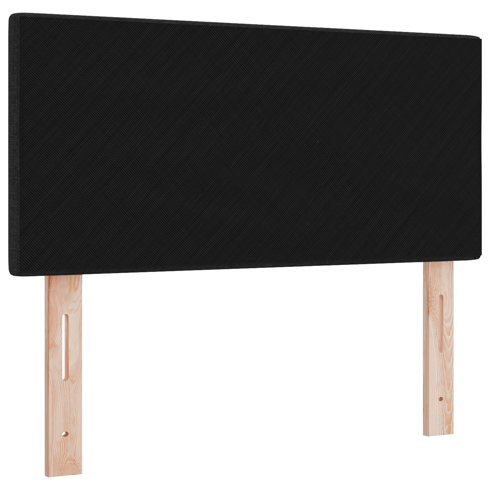 vidaXL Capitonat LED Negru cu Butoane, 100 cm, Țesătură