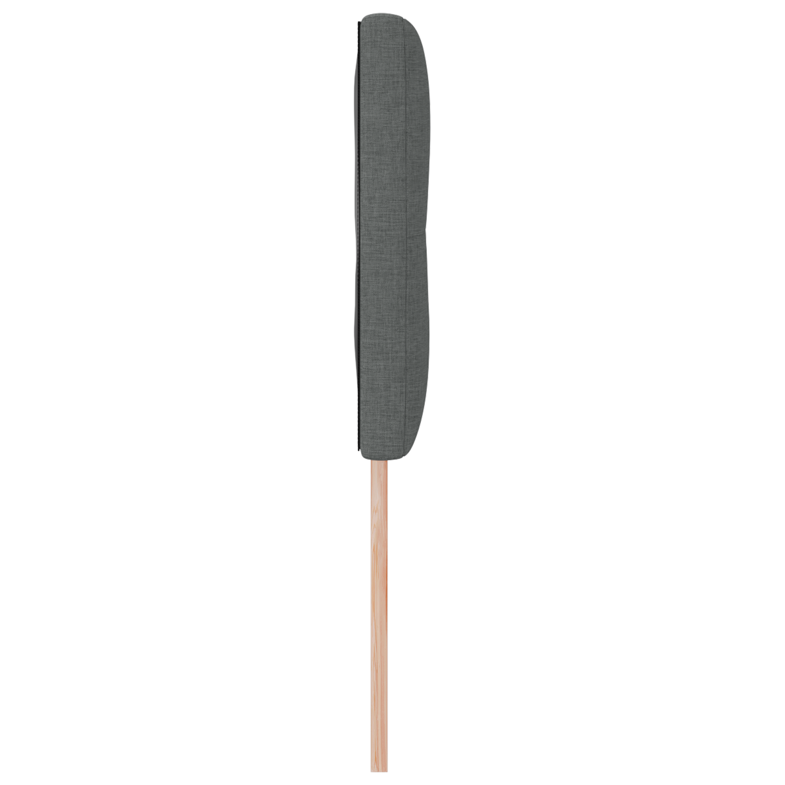 vidaXL Cap de pat cu LED și butoane, gri închis, 72 cm, din țesătură