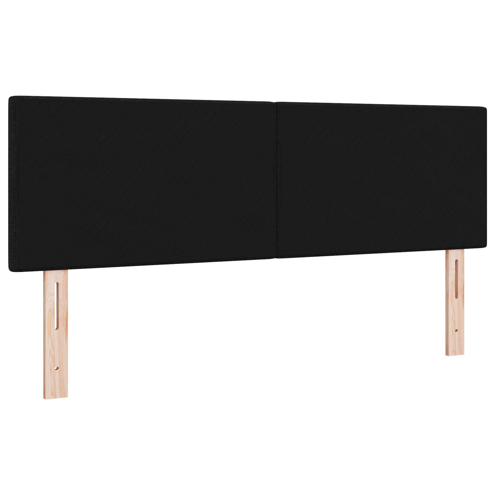 vidaXL Tăblie cu LED cu lumini cu bandă LED Negru 144 cm țesătură vidaXL Tăblie cu LED cu lumini cu bandă LED Negru 144 cm țesătură
