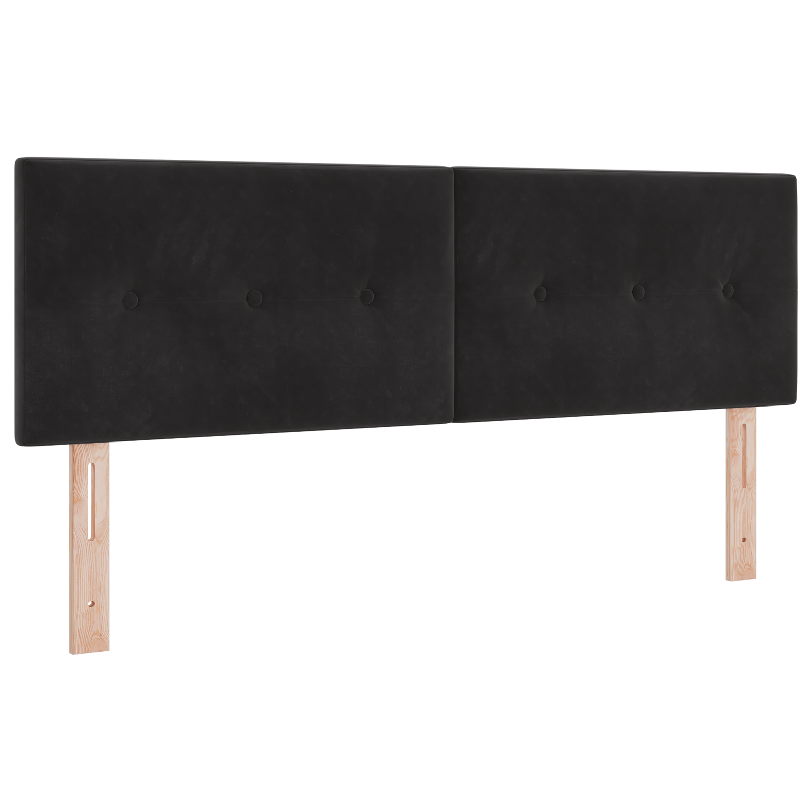 vidaXL Cap de pat LED cu butoane Negru 72 cm Catifea vidaXL Cap de pat LED cu butoane Negru 72 cm Catifea