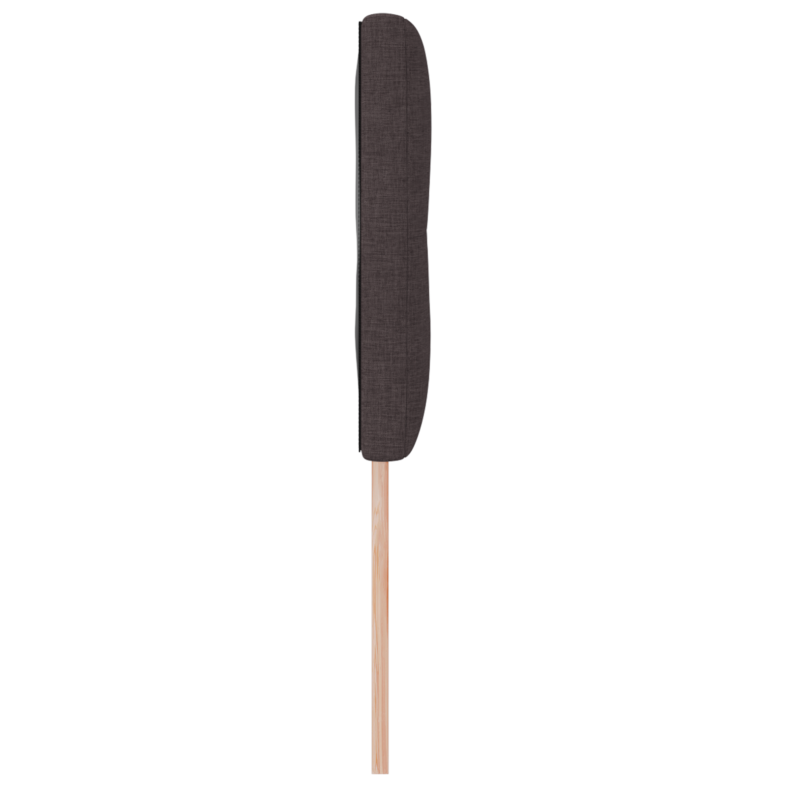 vidaXL Cap de pat LED tapițat, maro închis, 80 cm