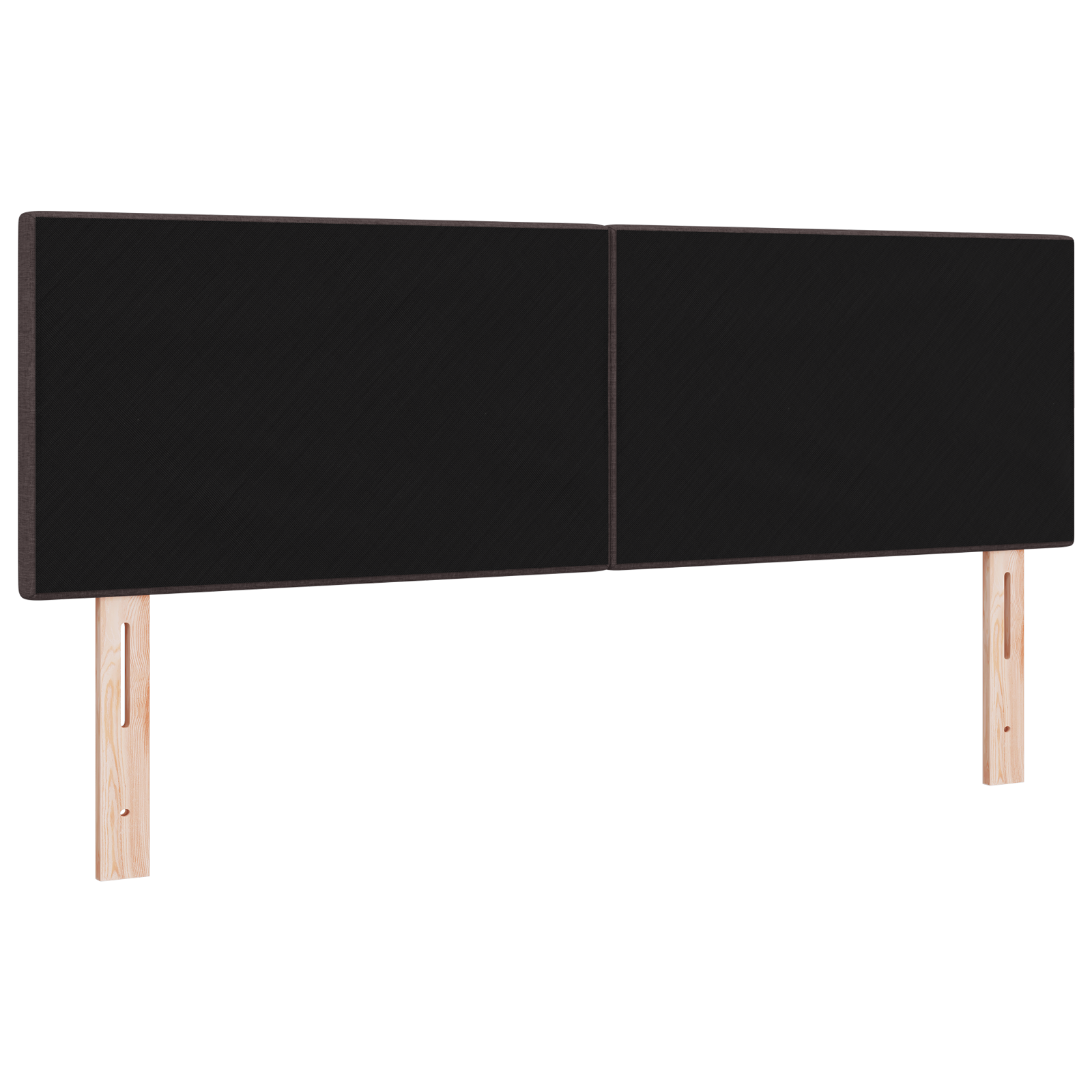 vidaXL Cap de pat LED tapițat, maro închis, 80 cm