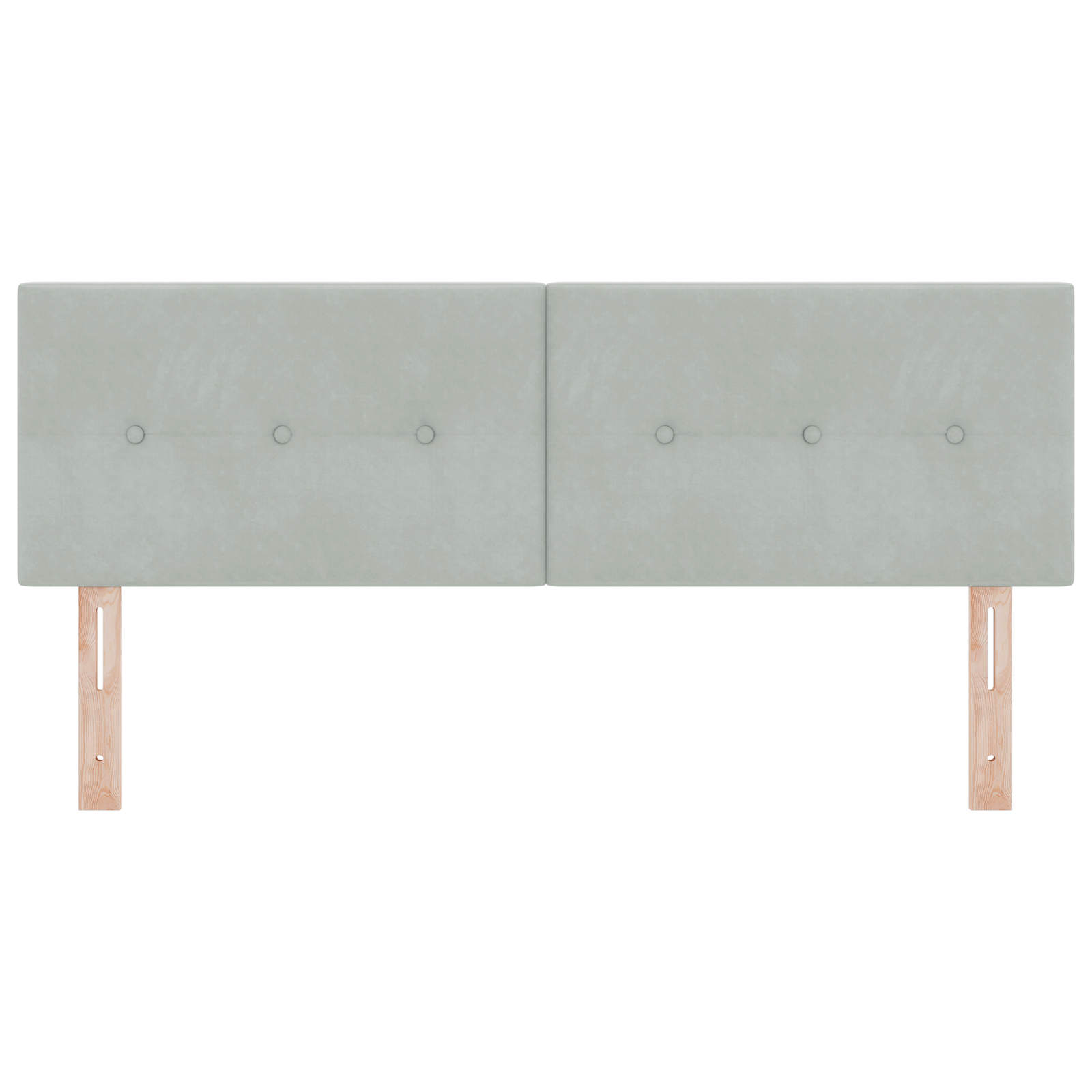 vidaXL Tăblie cap cu lumini cu bandă LED Gri deschis 80 cm Catifea