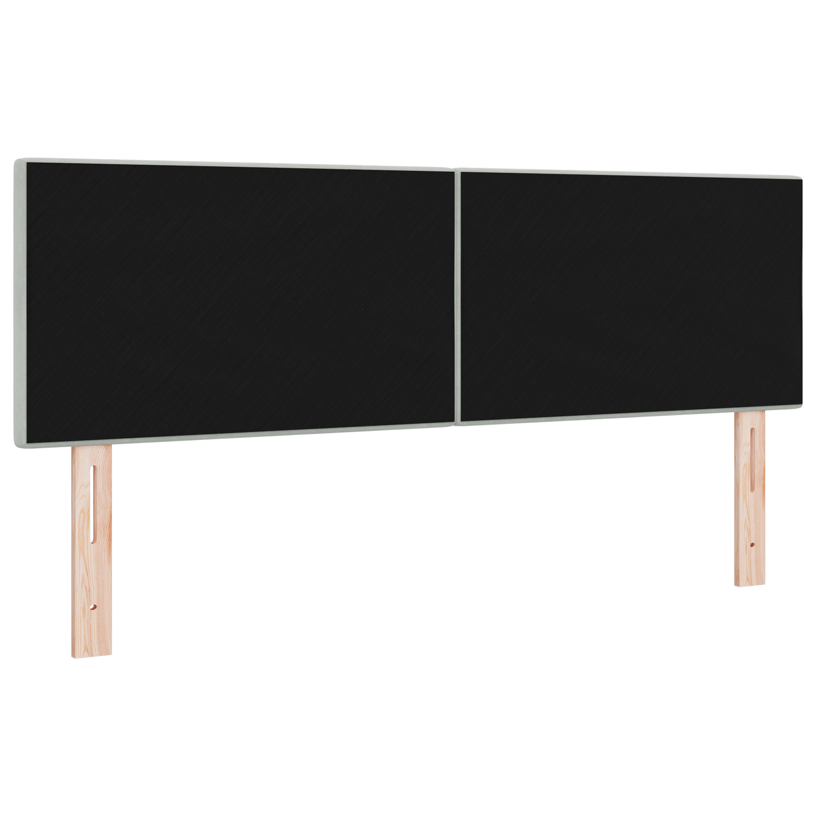 vidaXL Tăblie cap cu lumini cu bandă LED Gri deschis 80 cm Catifea