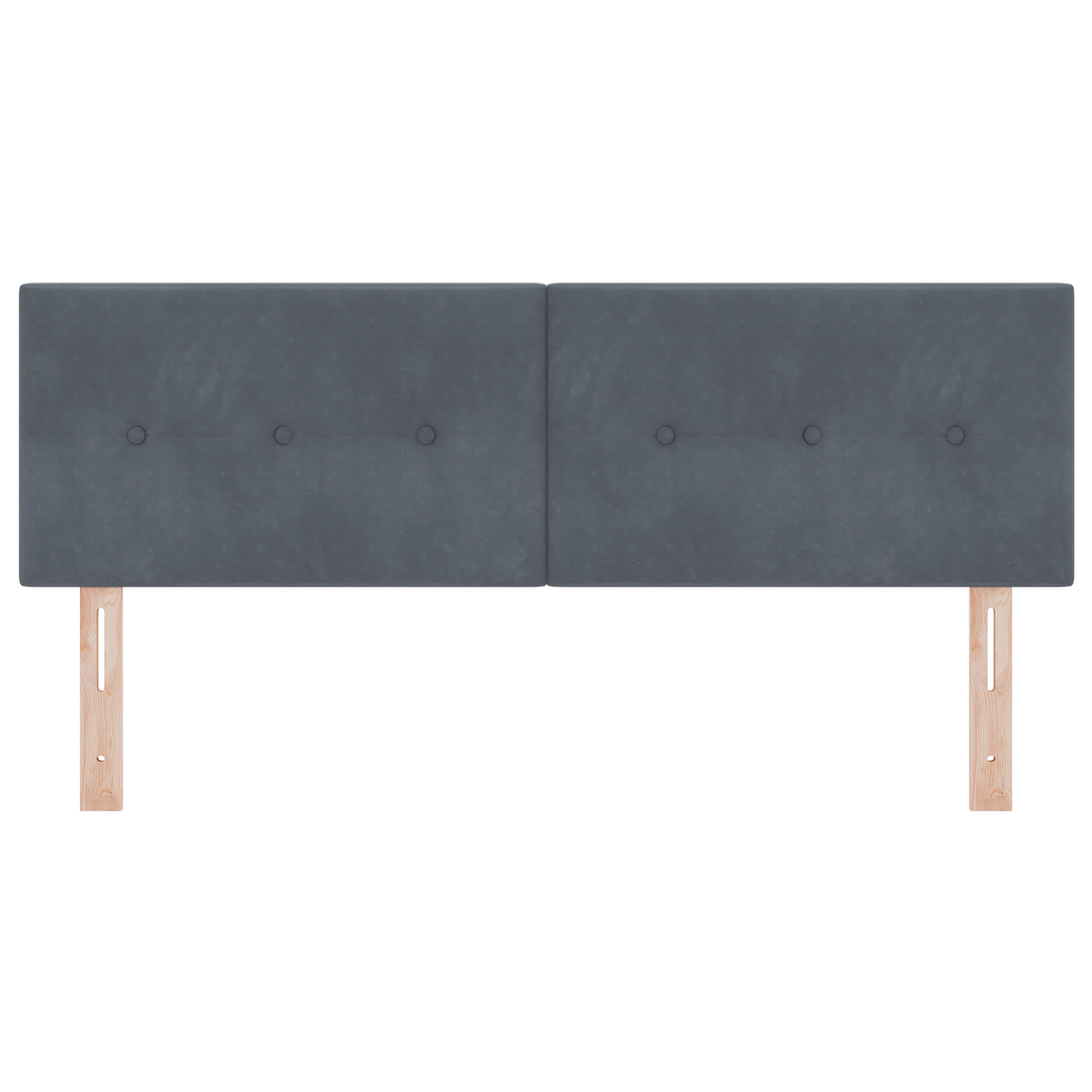 vidaXL Cap de pat cu LED, tapitat cu butoni, gri închis, 80 cm, catifea vidaXL Cap de pat cu LED, tapitat cu butoni, gri închis, 80 cm, catifea