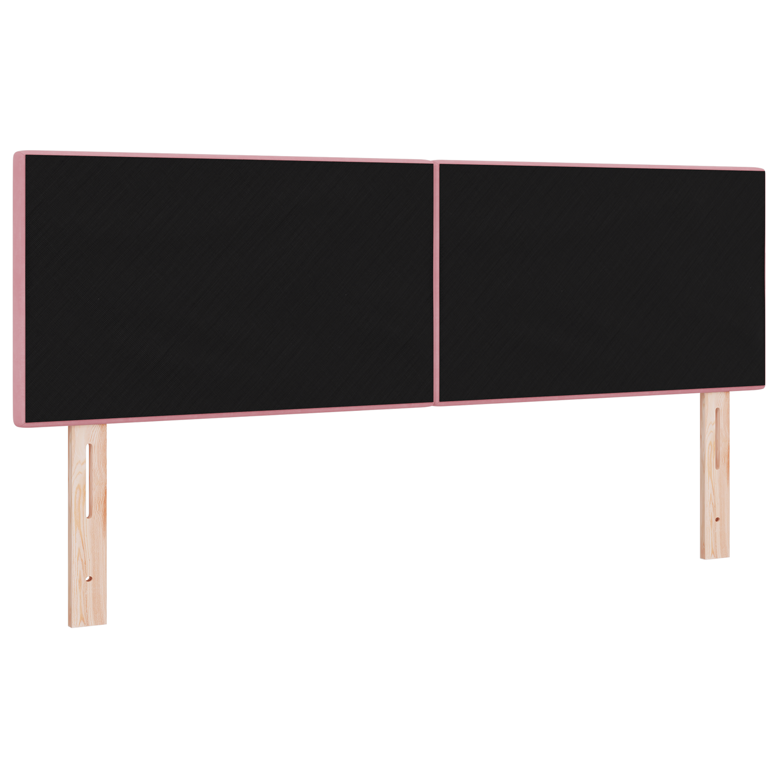 vidaXL Capitonat LED pentru pat Roz 80 cm Catifea